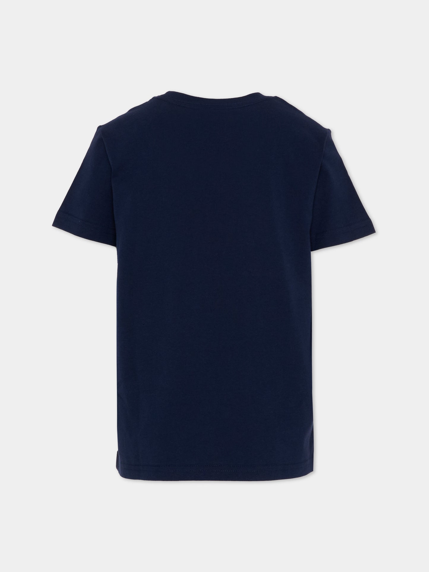 T-shirt blu per bambino con Pony,Ralph Lauren Kids,832904037