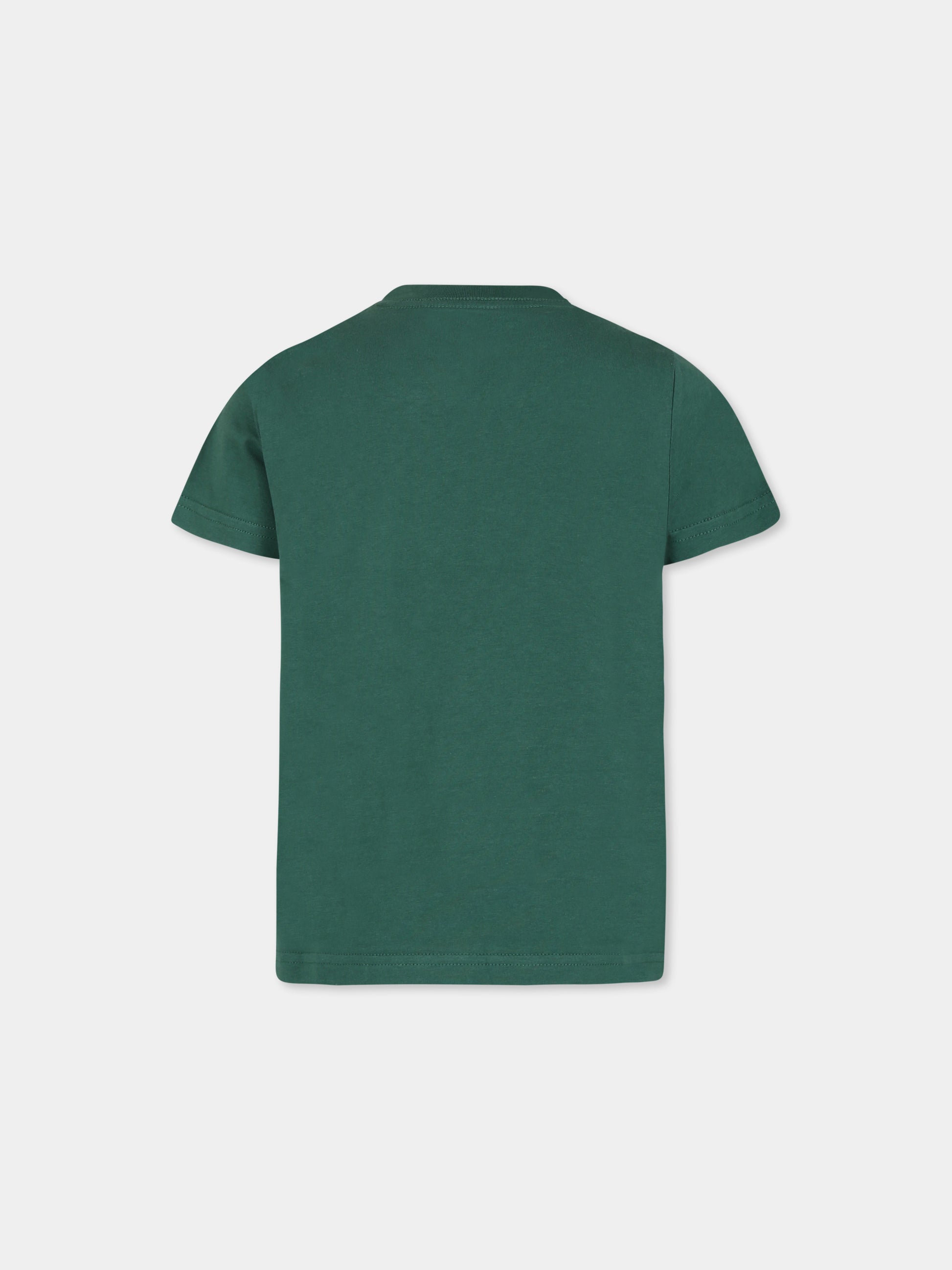 T-shirt verde per bambino con cavallino,Ralph Lauren Kids,832904163