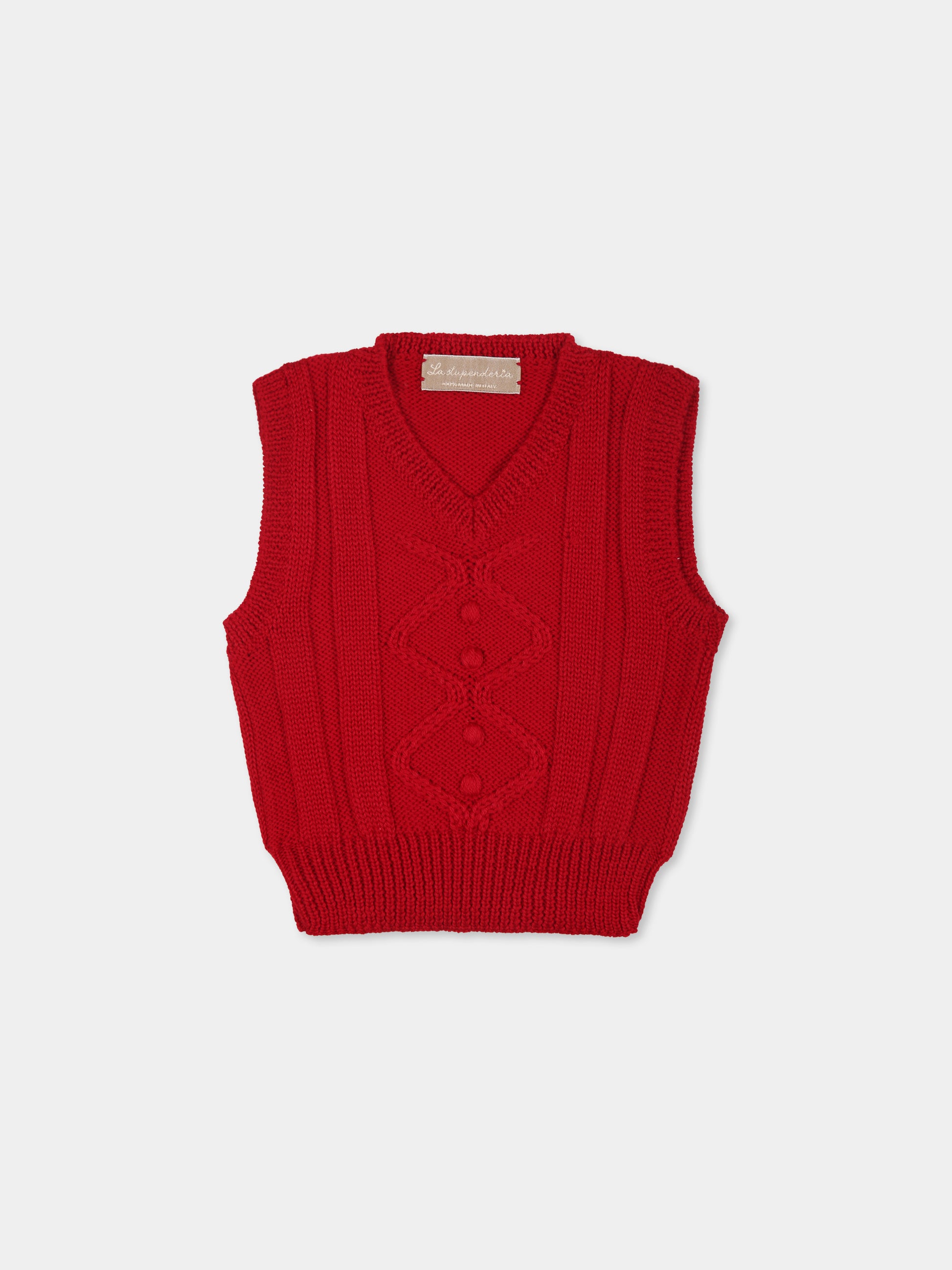 Maglia gilet per neonata,La Stupenderia,WJGL42826