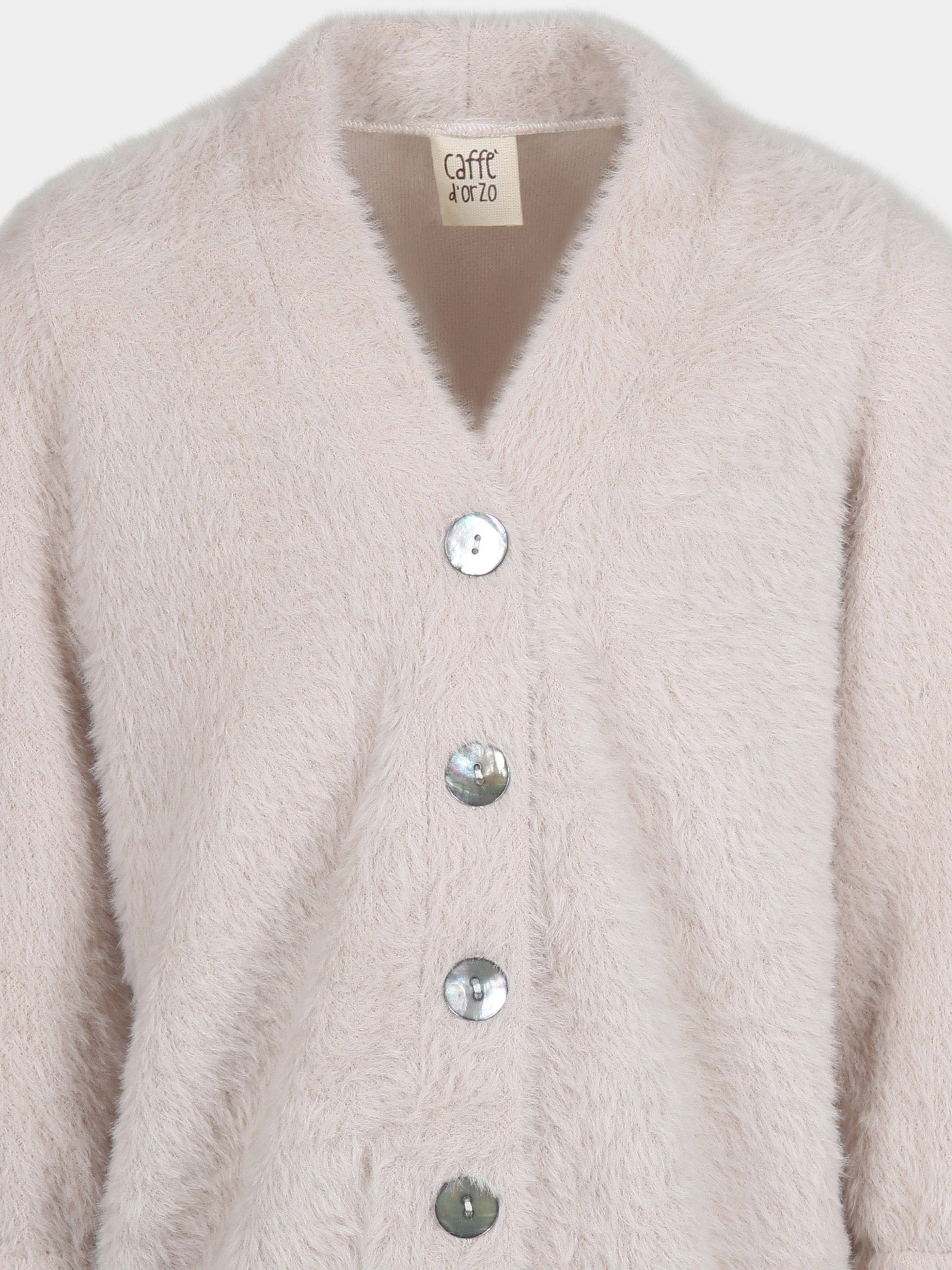 Cardigan beige Rosalia per bambina,Caffe' D'orzo,ZV9A30 Q0067 110