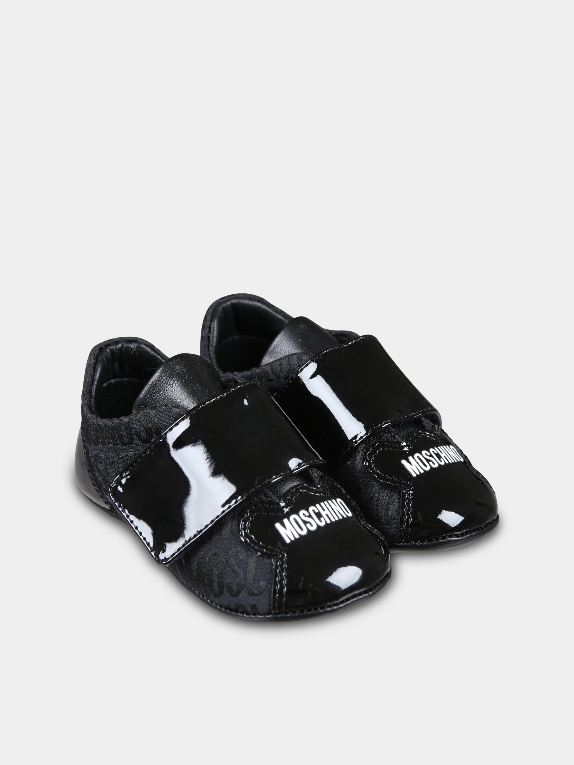 Sneakers nere per neonati con logo,Moschino Kids,78563 1