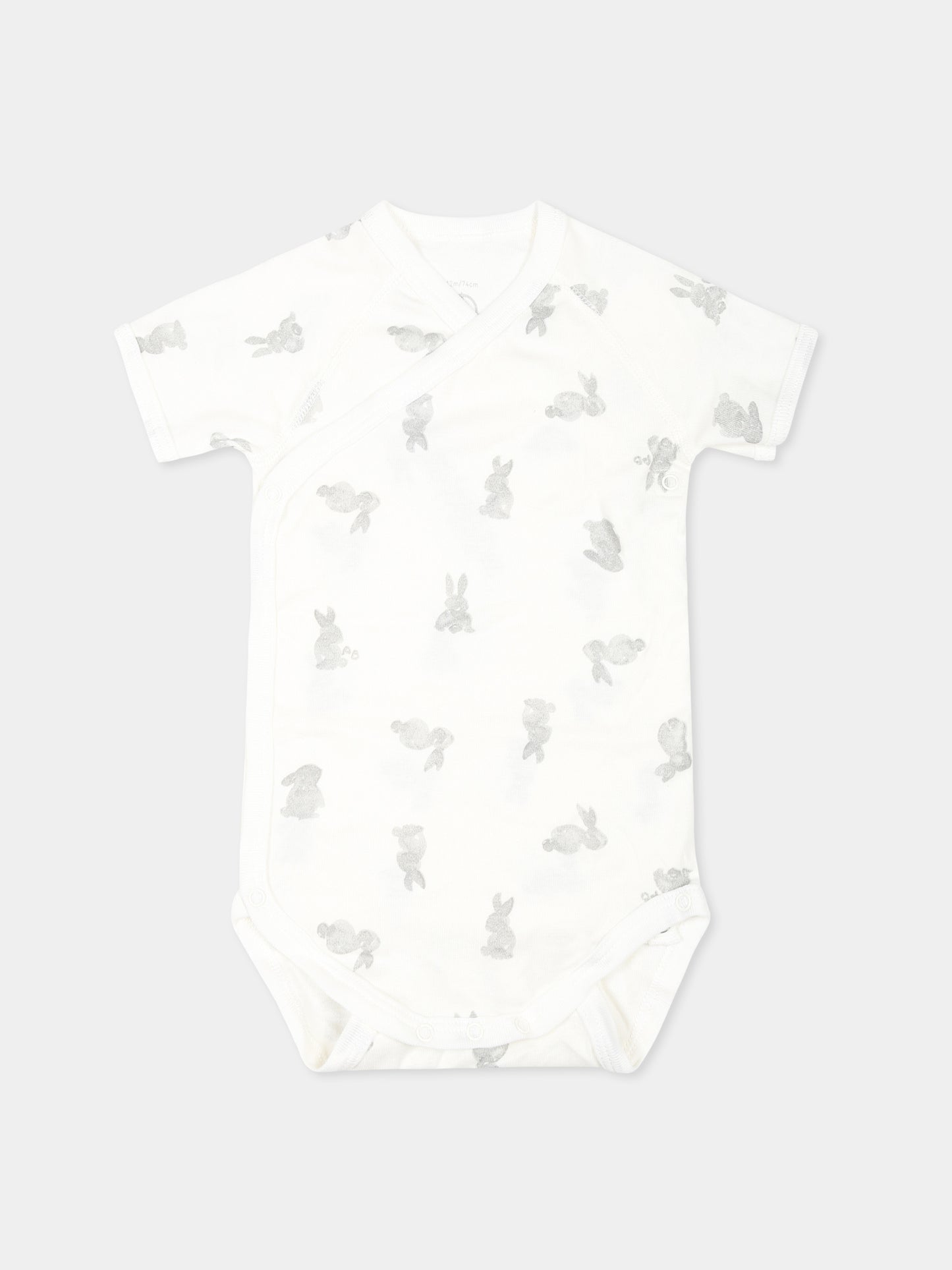 Set bianco per neonati con conigli e stelle,Petit Bateau,A0AV0 VARIANTE 1 00