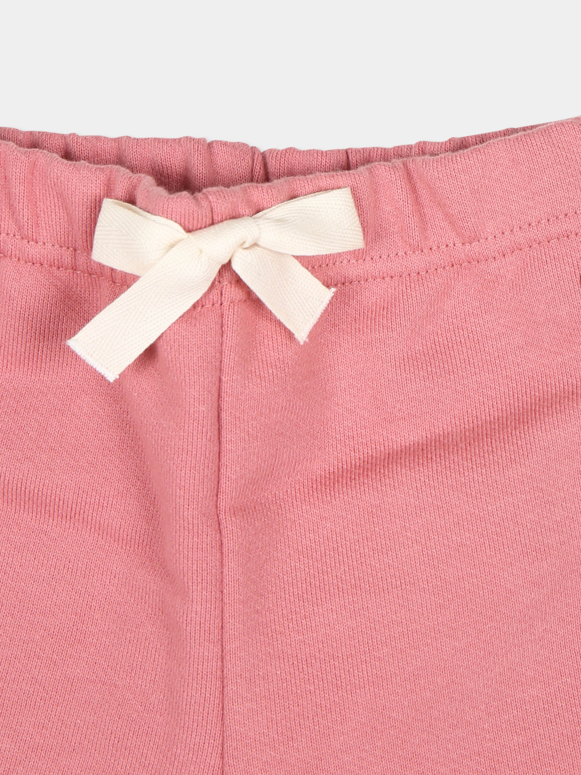 Pantaloni rosa per neonata con logo,Petit Bateau,A0BQ0 ROSEWOOD 04