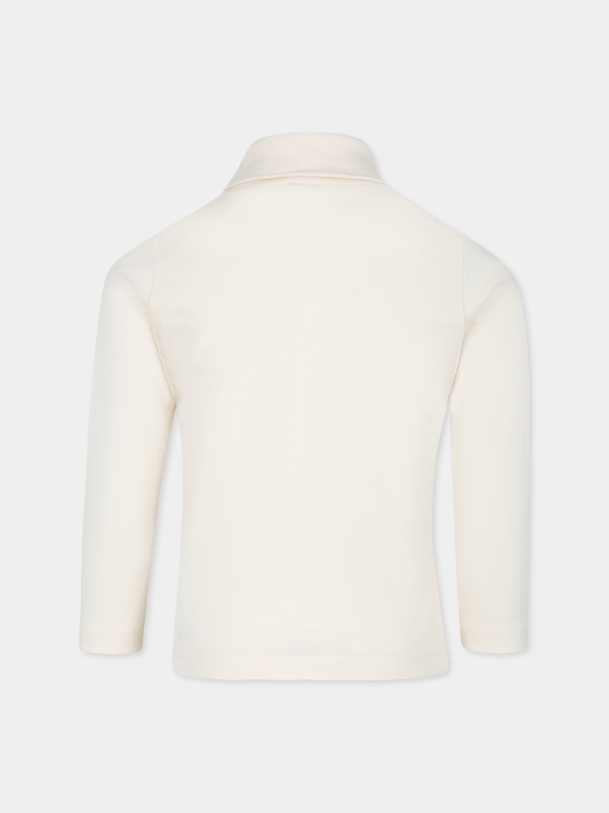 Dolcevita avorio per bambino con logo,Petit Bateau,A072I AVALANCHE 65