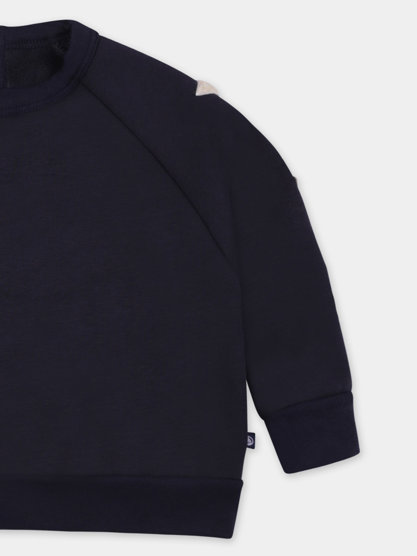 Felpa blu per neonati con stelle,Petit Bateau,A0BE8 SMOKING 01