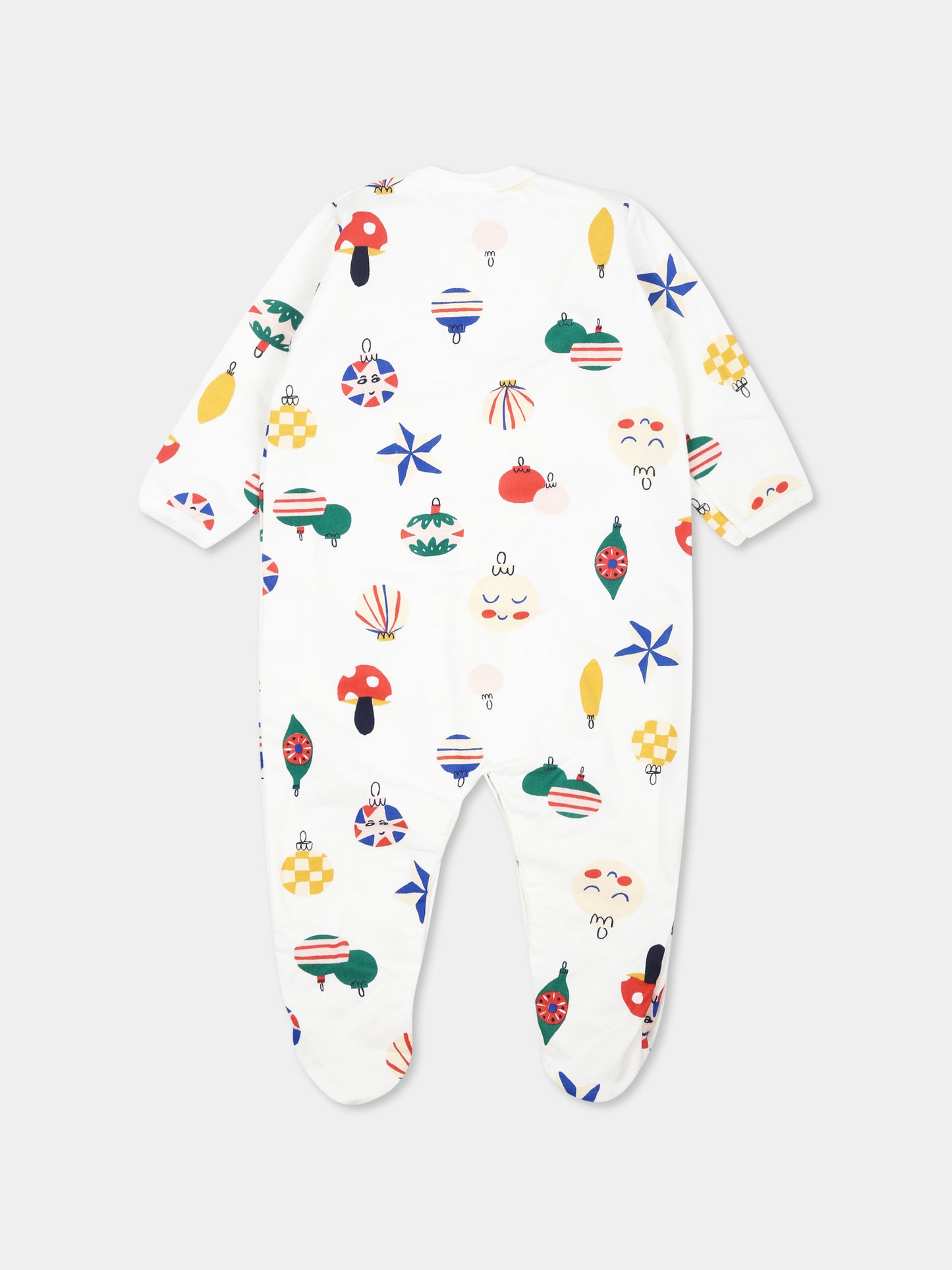 White babygrow for babykids with Christmas print