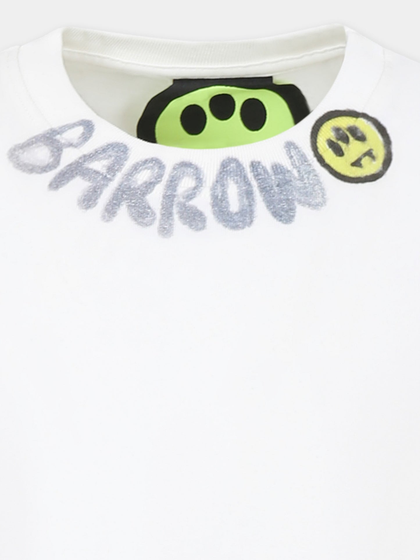 Ivory t-shirt for kids with smiley