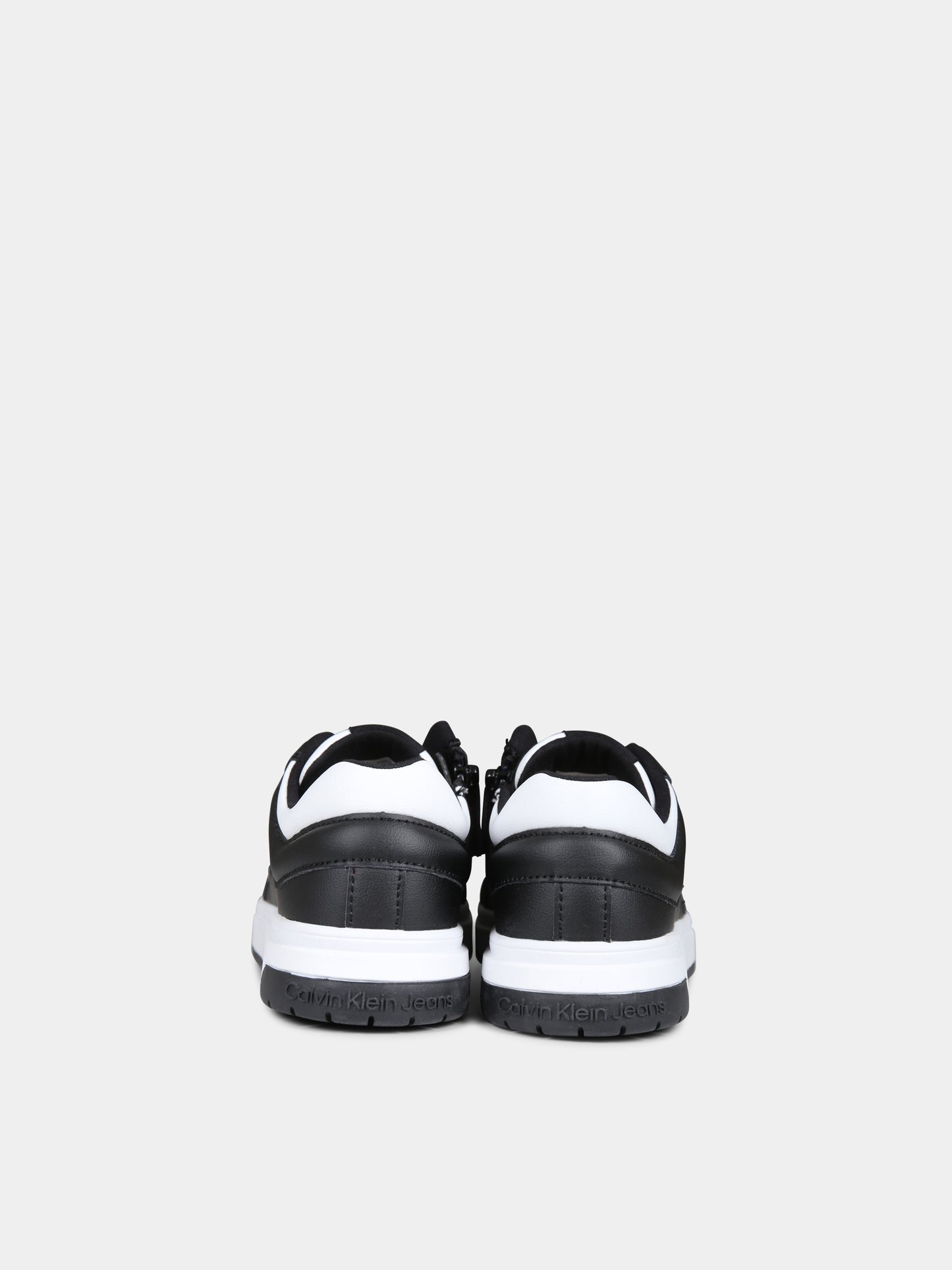 Sneaker bianche e nere per bambini,Calvin Klein Kids,V3X9 81060 1355X001