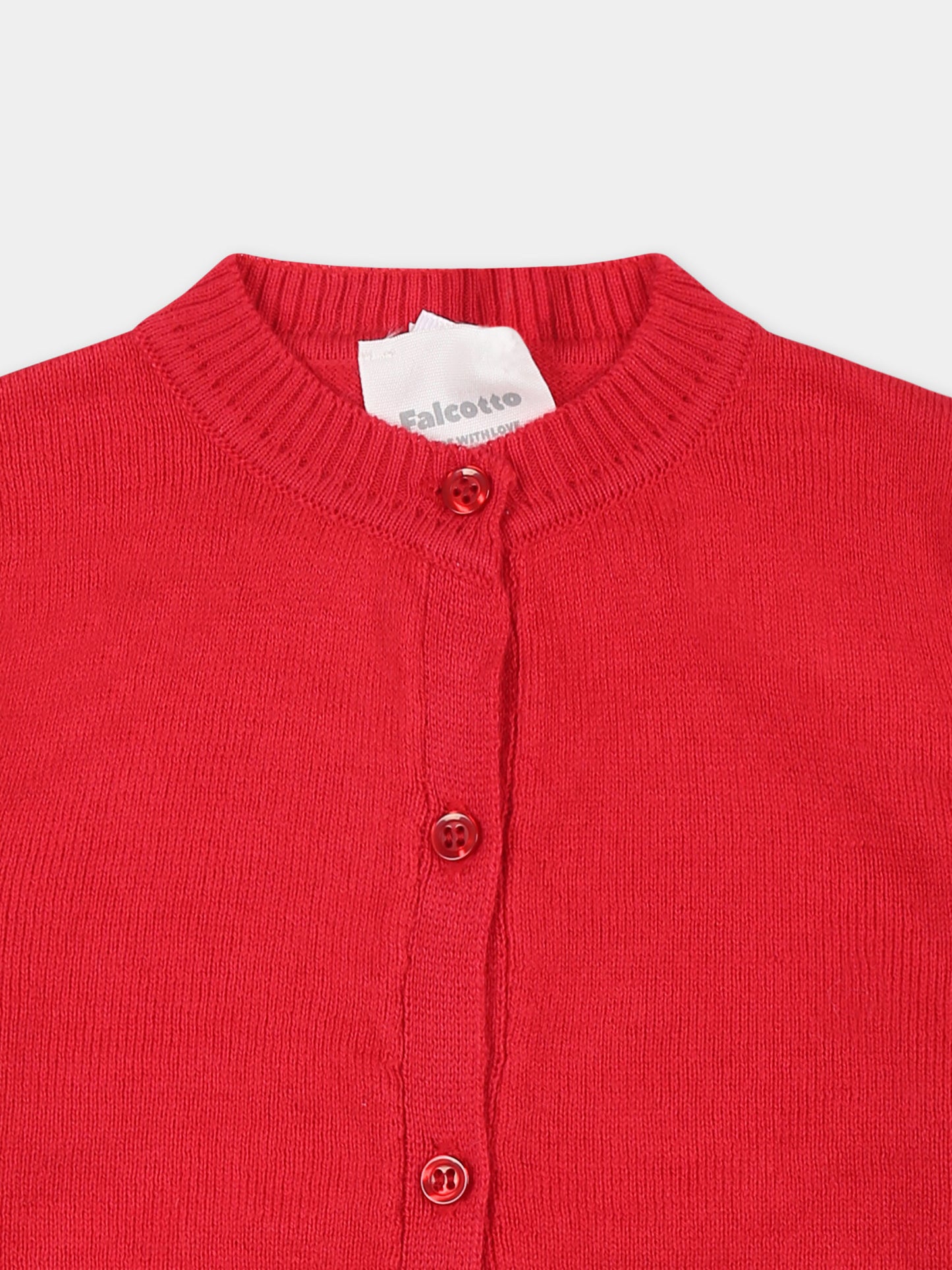 Cardigan rosso per neonata,Falcotto,0H05 001 6002619 01