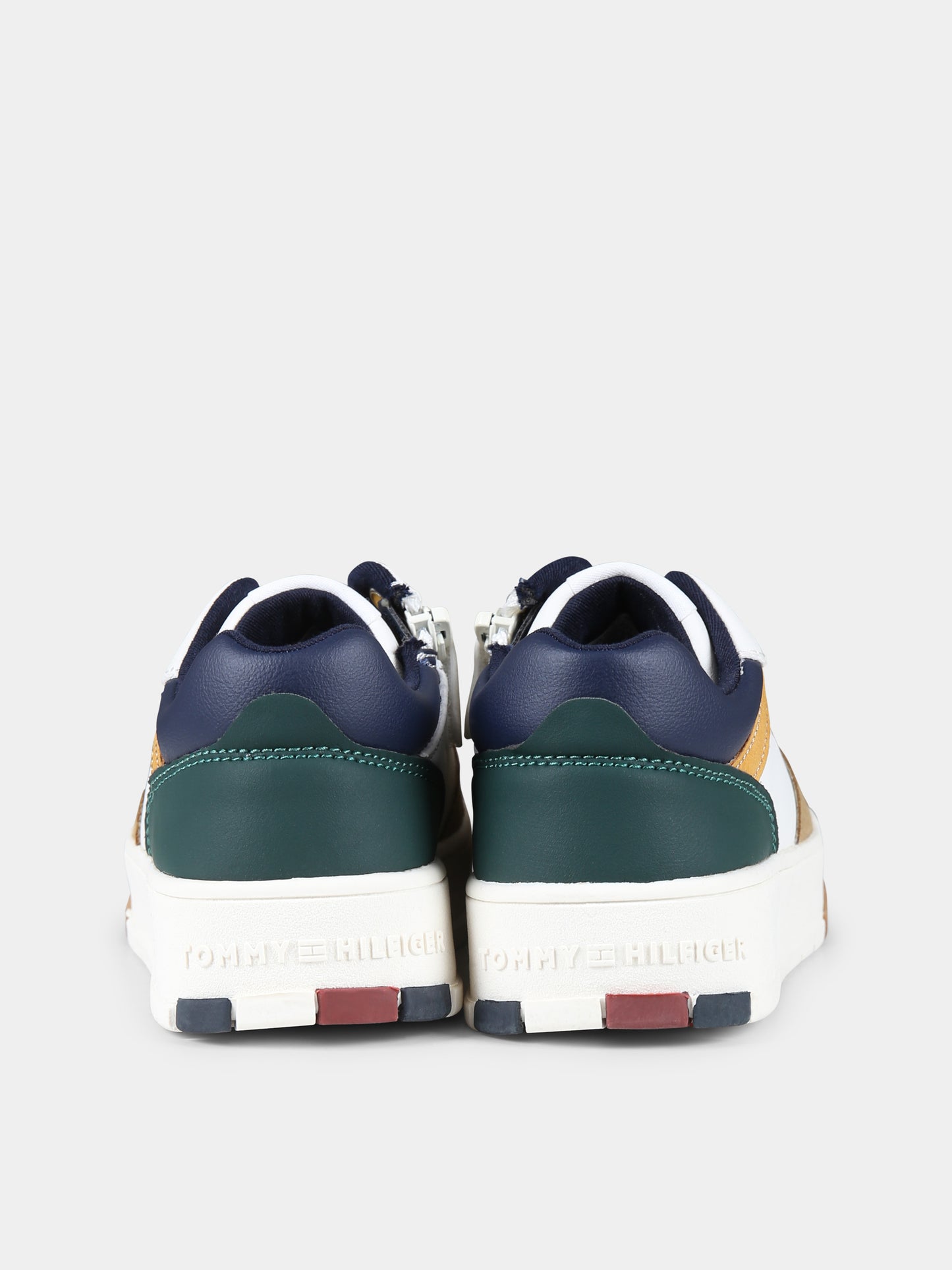 Sneakers bianche per bambino con logo,Tommy Hilfiger Junior,T3X9 33639 1269Y913