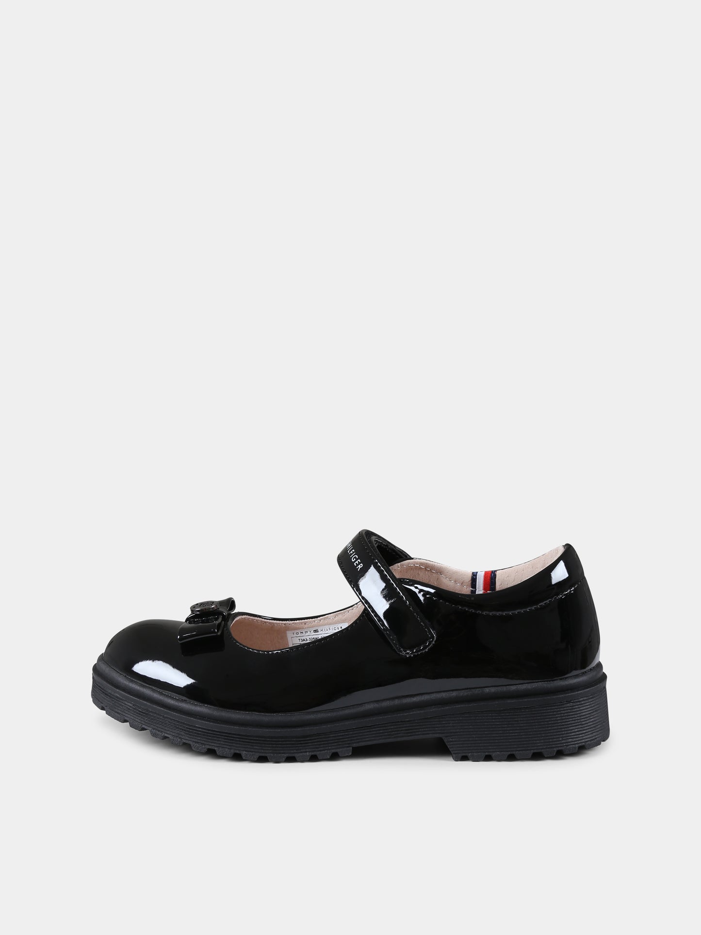 Ballerine nere per bambina con fiocco,Tommy Hilfiger Junior,T3A3 32580 0774999