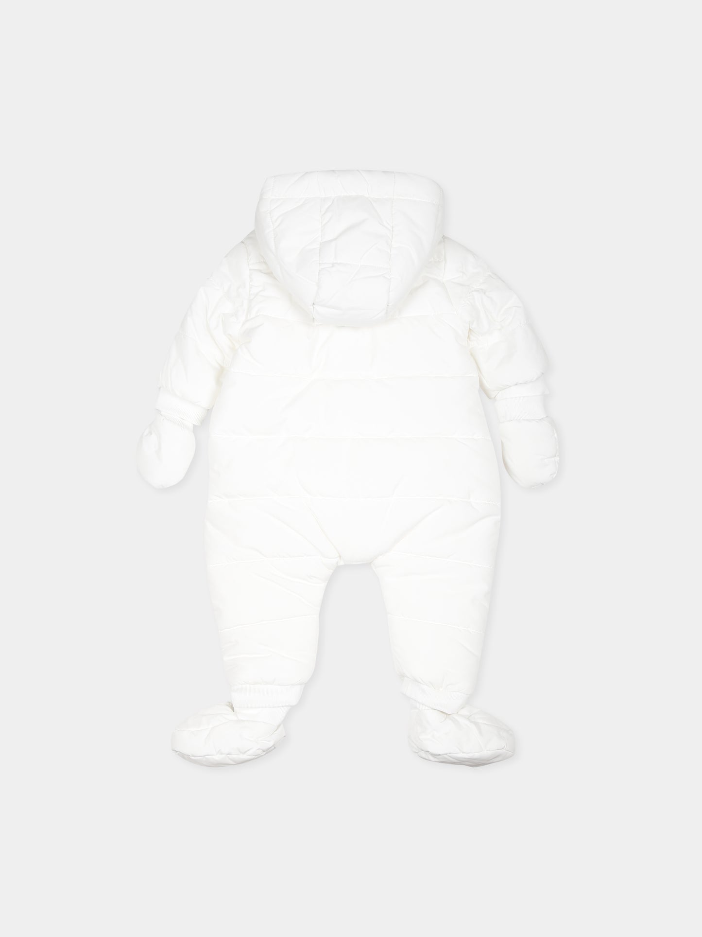 Piumino avorio per neonato con logo,Boss,J51037 117