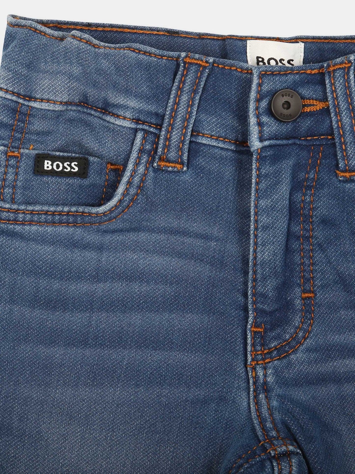 Jeans blu per neonato con logo,Boss,J51271 Z25