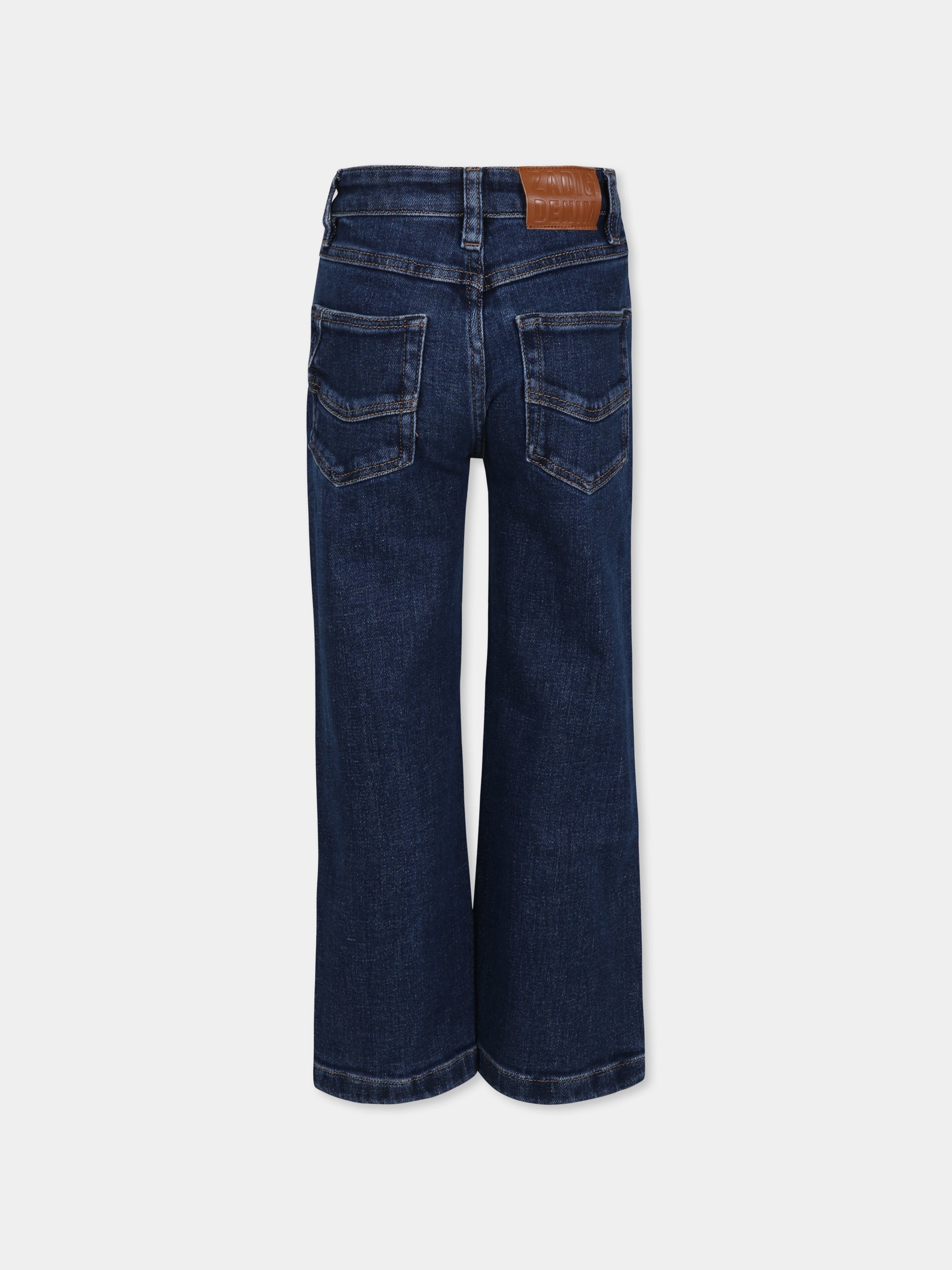 Jeans blu per bambina con borchie,Zadig & Voltaire Kids,X60197 Z25