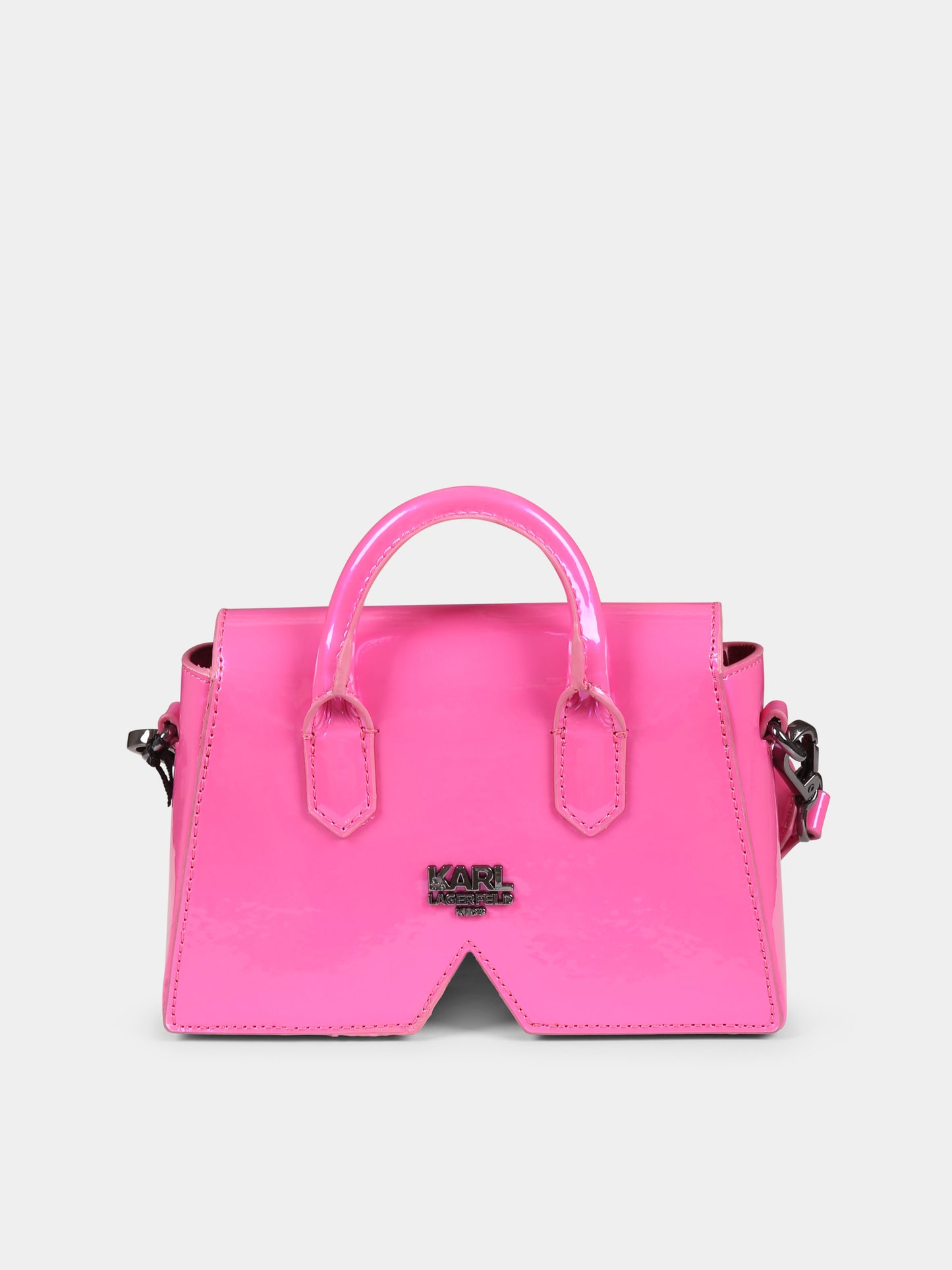 Borsa IKON K rosa per bambina con logo,Karl Lagerfeld Kids,Z30343 46A