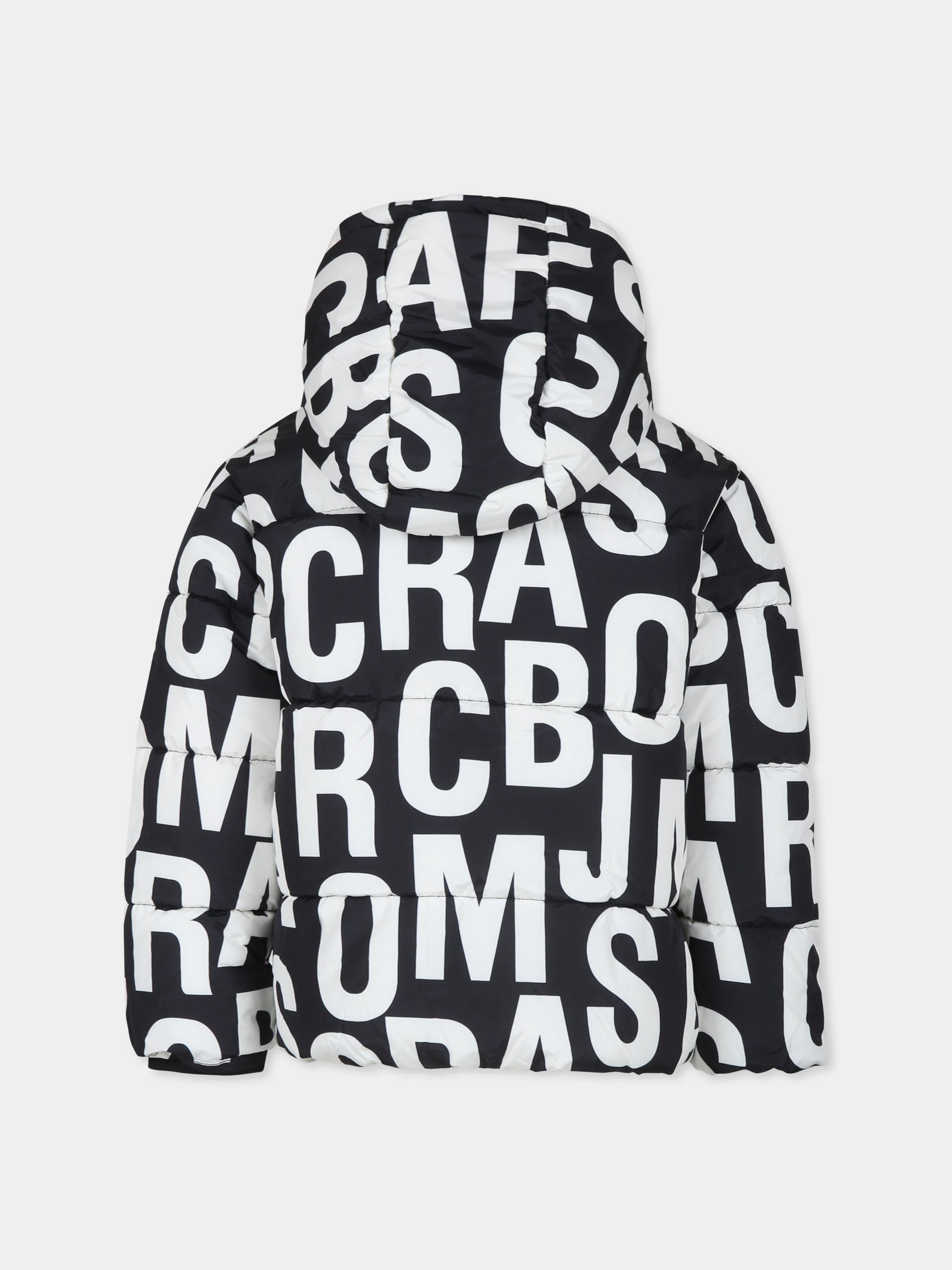 Piumino nero per bambina con monogramma,Marc Jacobs,W60316 09B