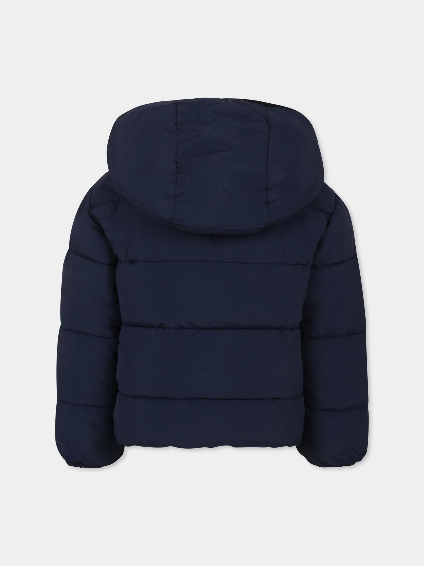 Piumino blu per bambino con logo,Timberland,T60275 83D