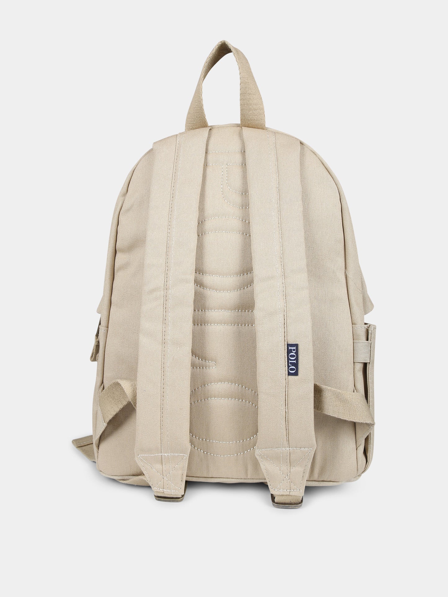Zaino beige per bambini con Polo Bear,Ralph Lauren Kids,9AR076 X9W