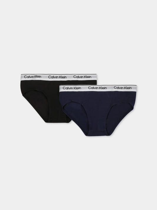 Set slip multicolor per bambino con logo,Calvin Klein Kids,B70B700492 0SR