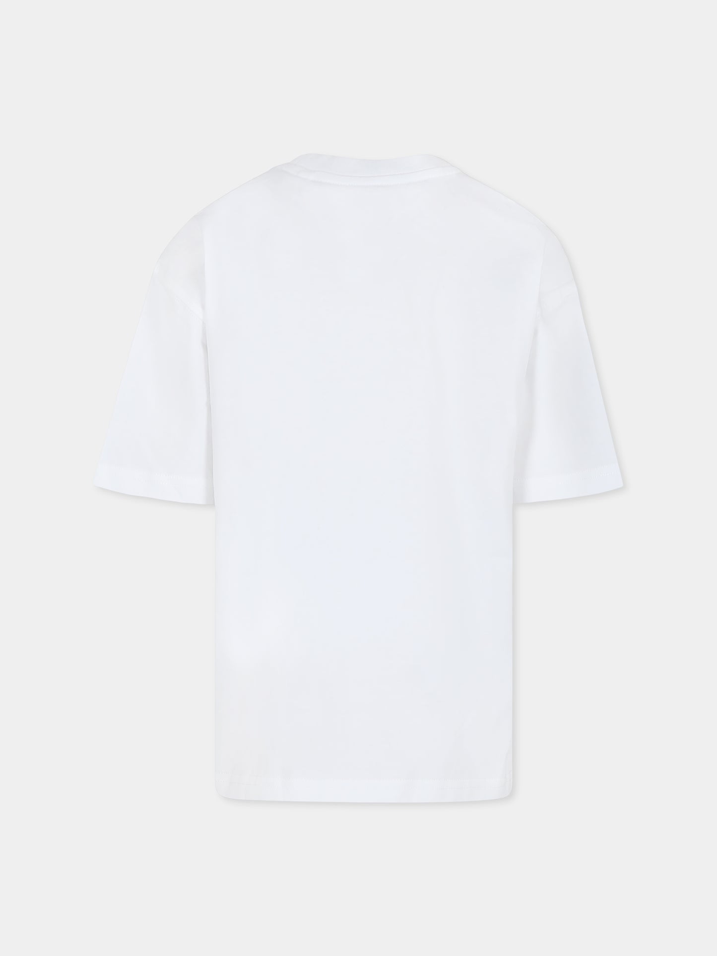 White t-shirt for kids with logo