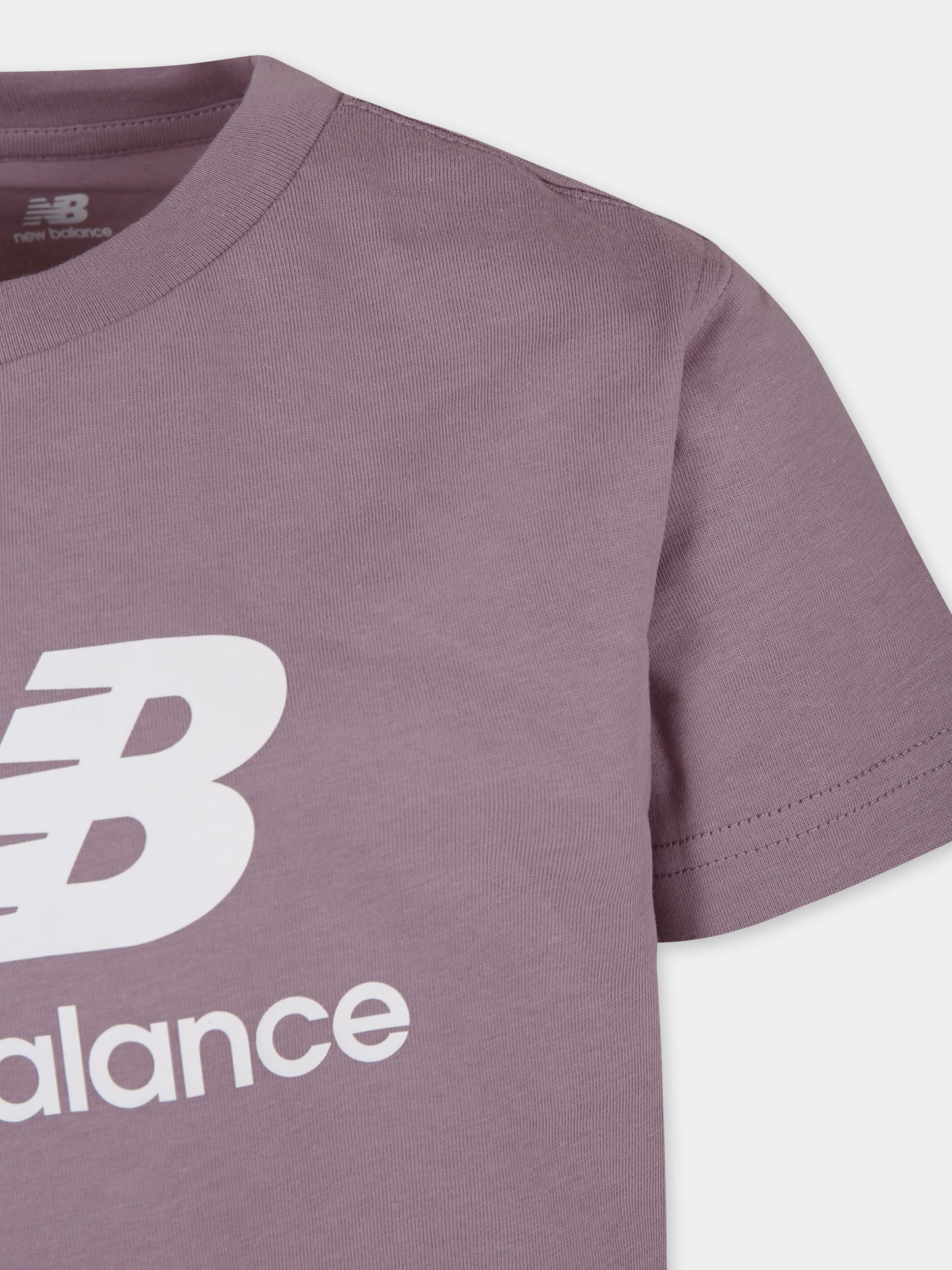 Purple t-shirt for girl with logo