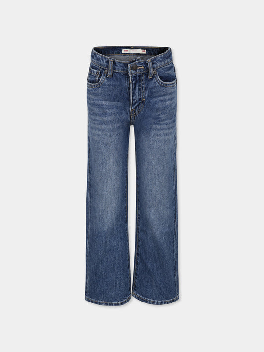 Jeans blu per bambino con logo,Levi's Kids,3EL007 MCL