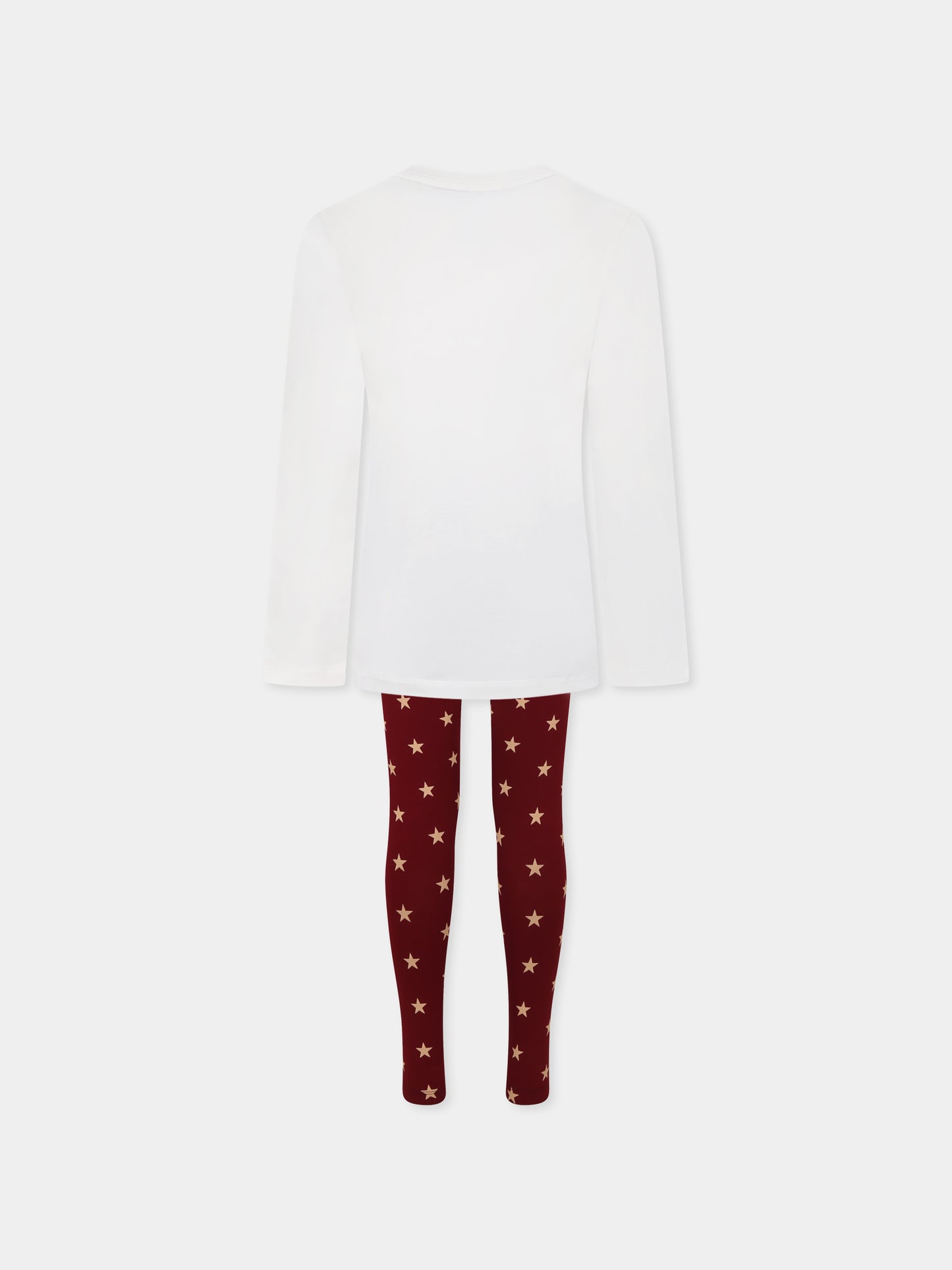 Pigiama multicolor per bambina con logo e stelle,Tommy Hilfiger Junior,UG0UG00777 0UL