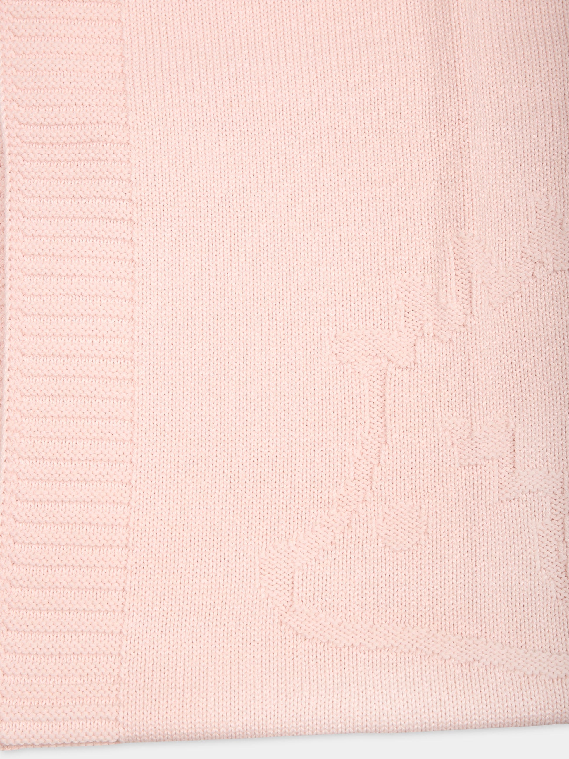 Coperta rosa per neonata con riccio,Tartine Et Chocolat,T60006F 31