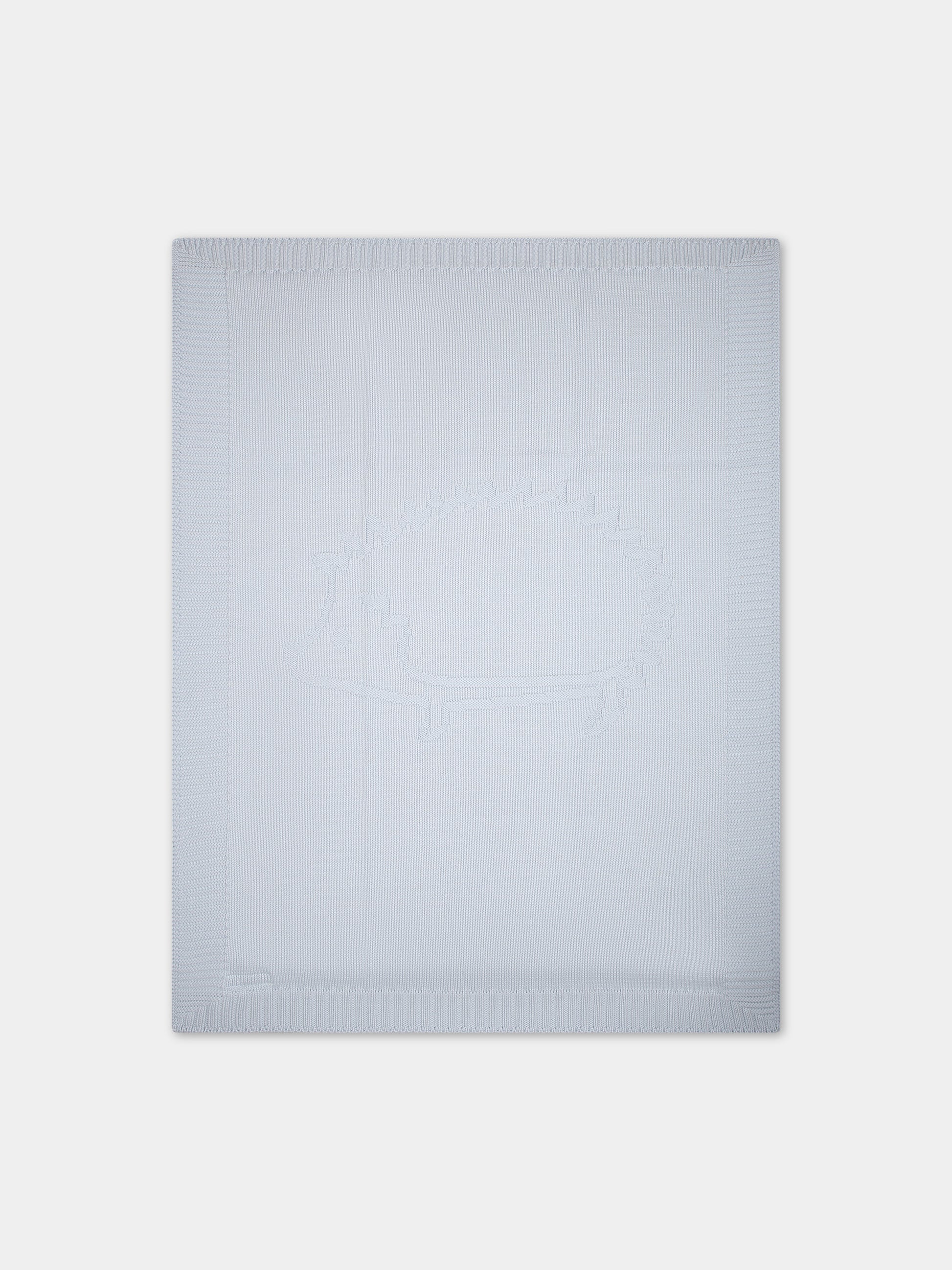 Coperta celeste per neonato con riccio,Tartine Et Chocolat,T60006F 41