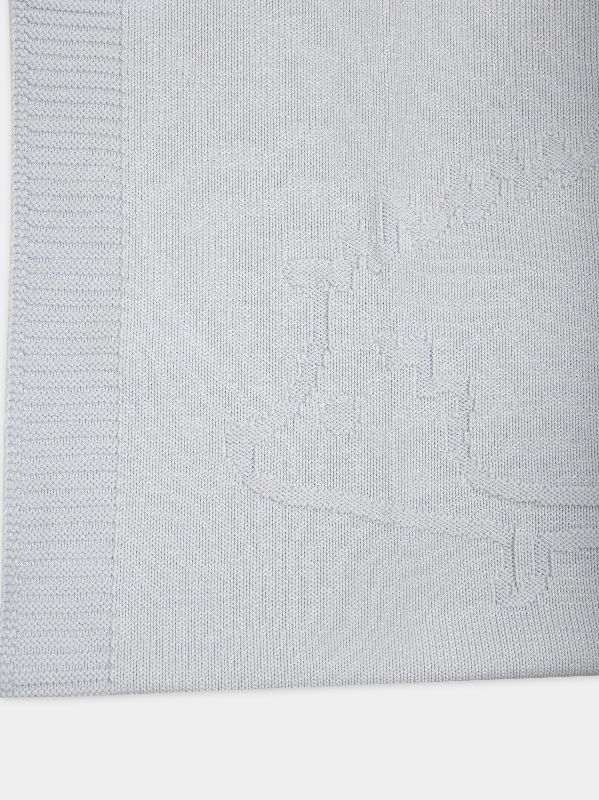 Coperta celeste per neonato con riccio,Tartine Et Chocolat,T60006F 41