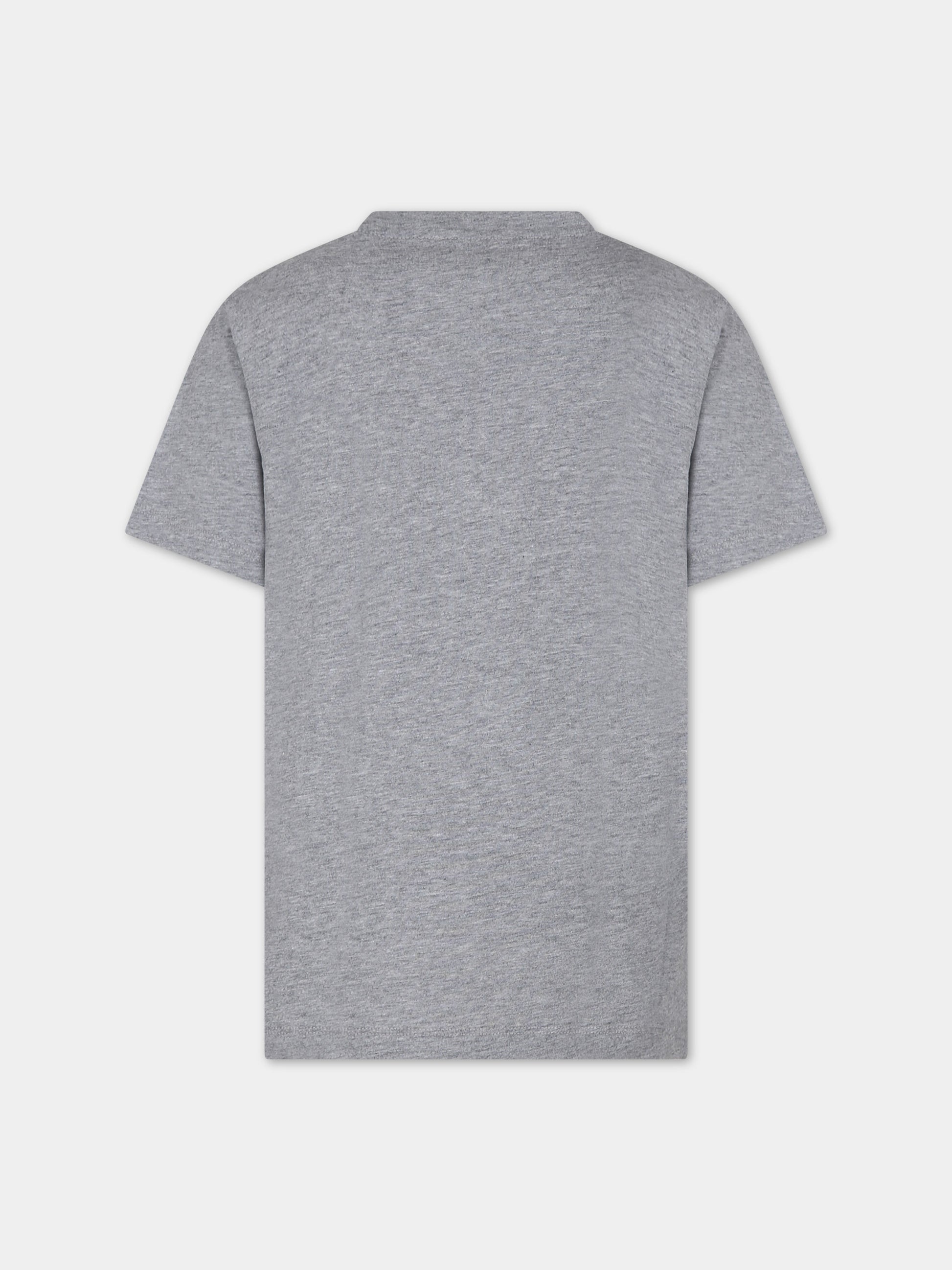 T-shirt grigia per bambino con Medusa,Versace,1000129 1A09841 2EG40