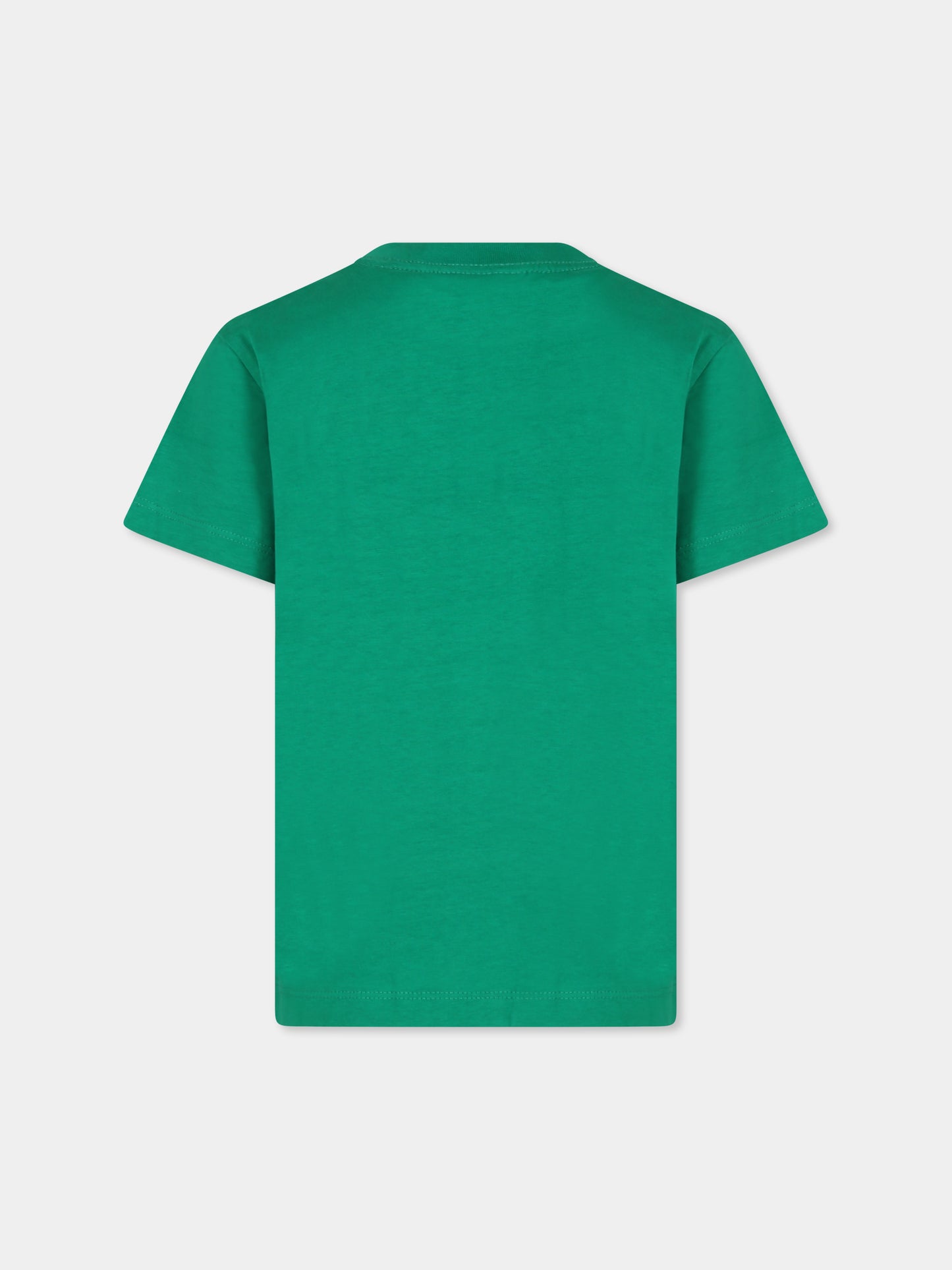 T-shirt verde per bambini con smile,Molo,6W24A201 8952