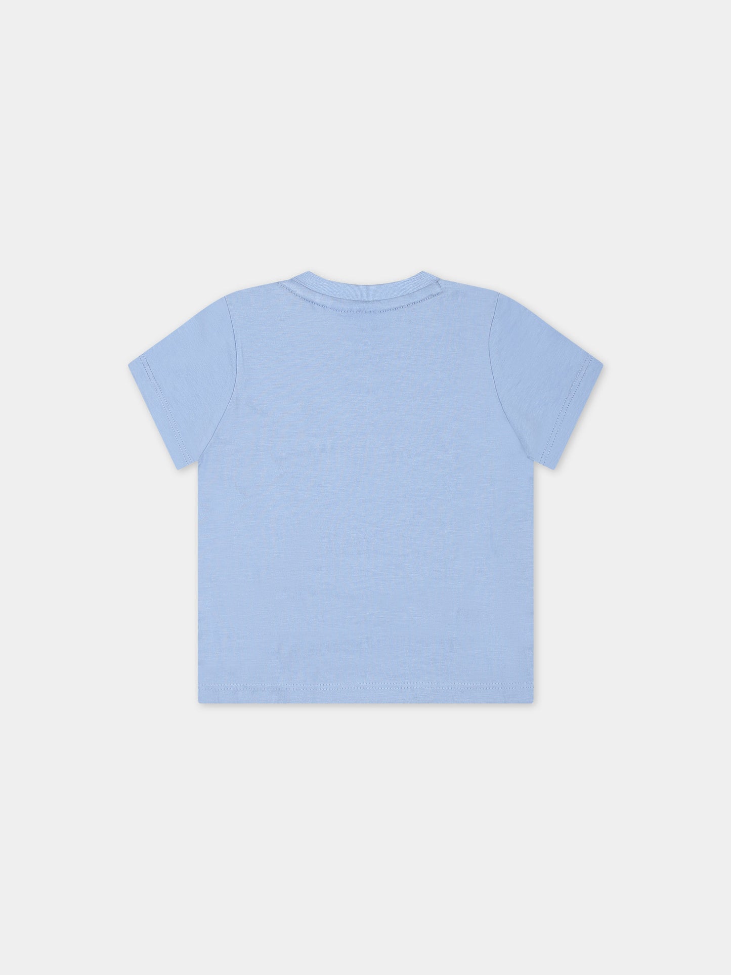 T-shirt celeste per neonato con logo,Boss,J05999 77A