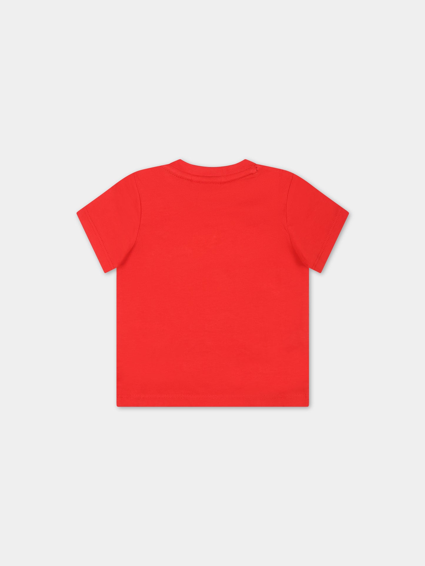 T-shirt rossa per neonato con logo,Boss,J05999 991