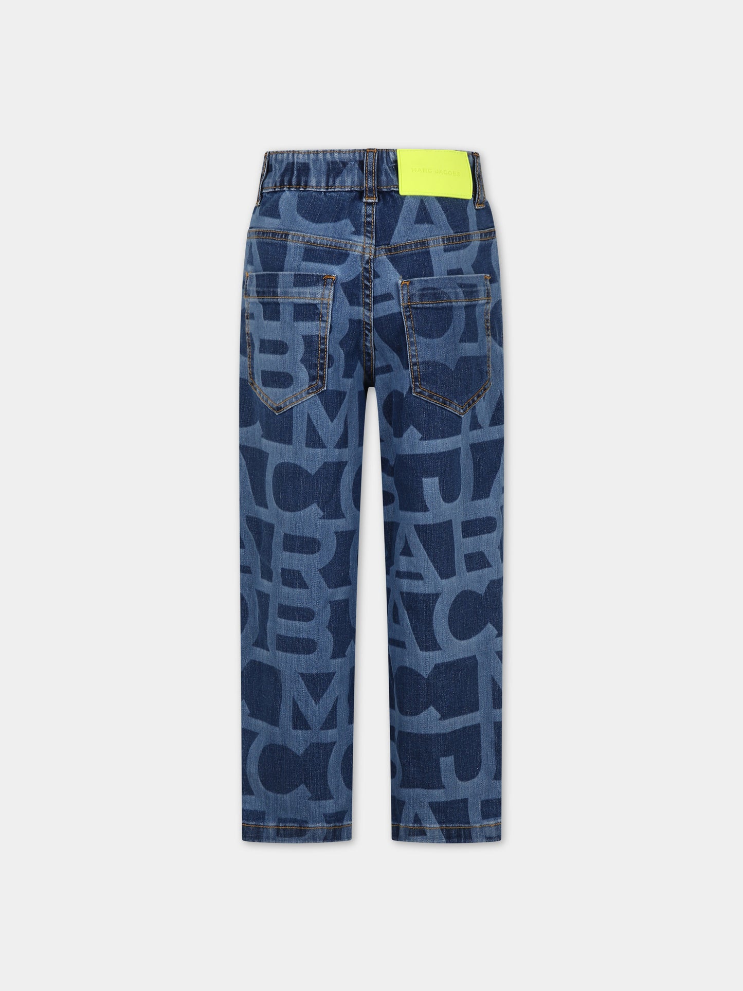 Jeans blu per bambino con logo,Marc Jacobs,W24283 Z10