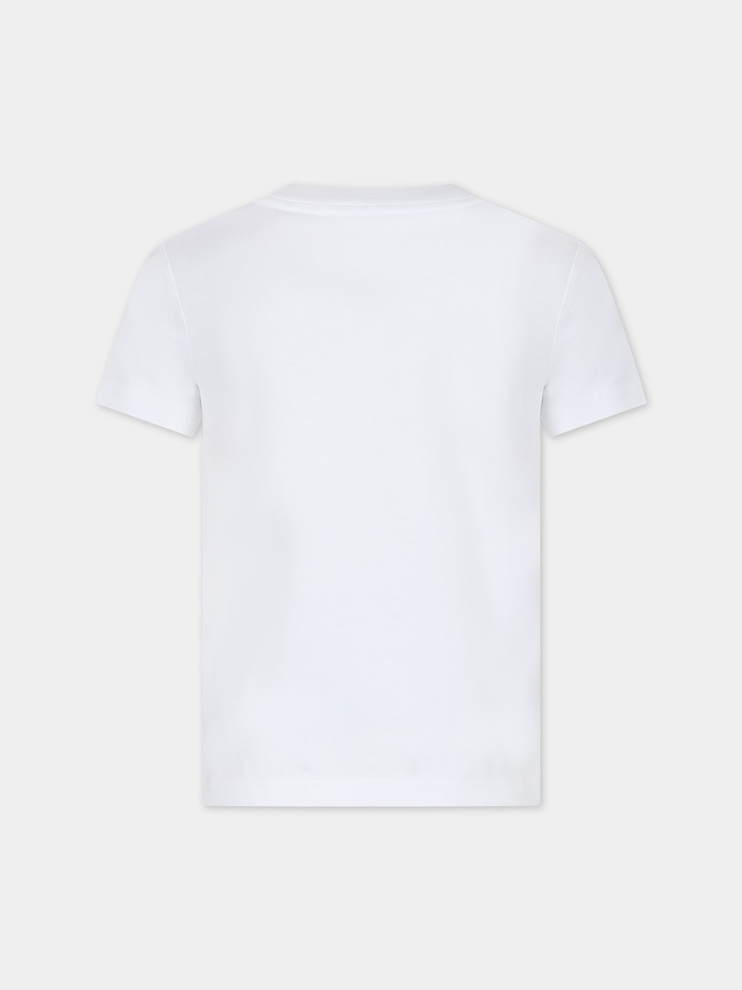 T-shirt bianca per bambini con stampa logo,Marc Jacobs,W55001 10P