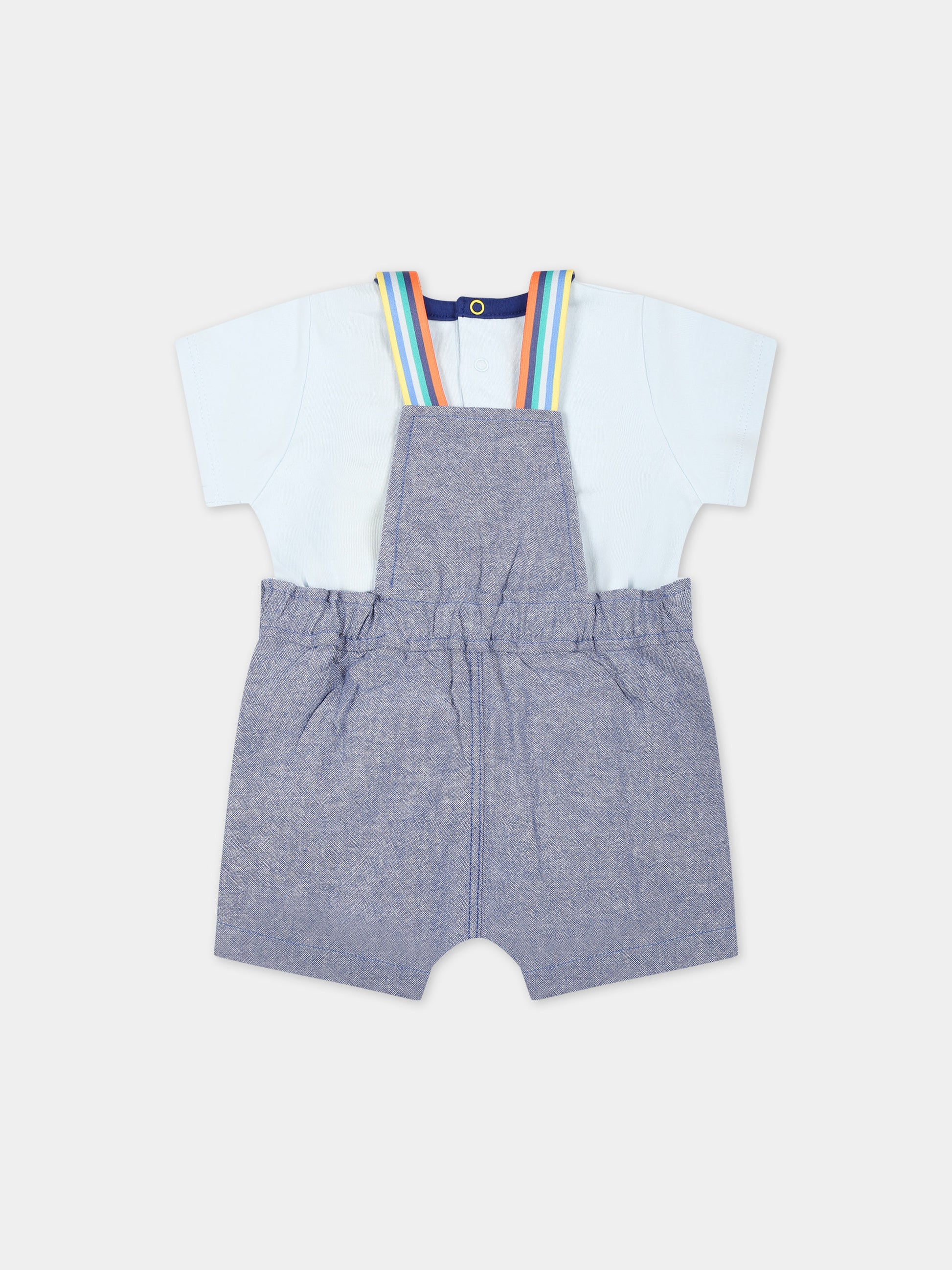 Completo celeste per neonato con logo,Marc Jacobs,W98165 791