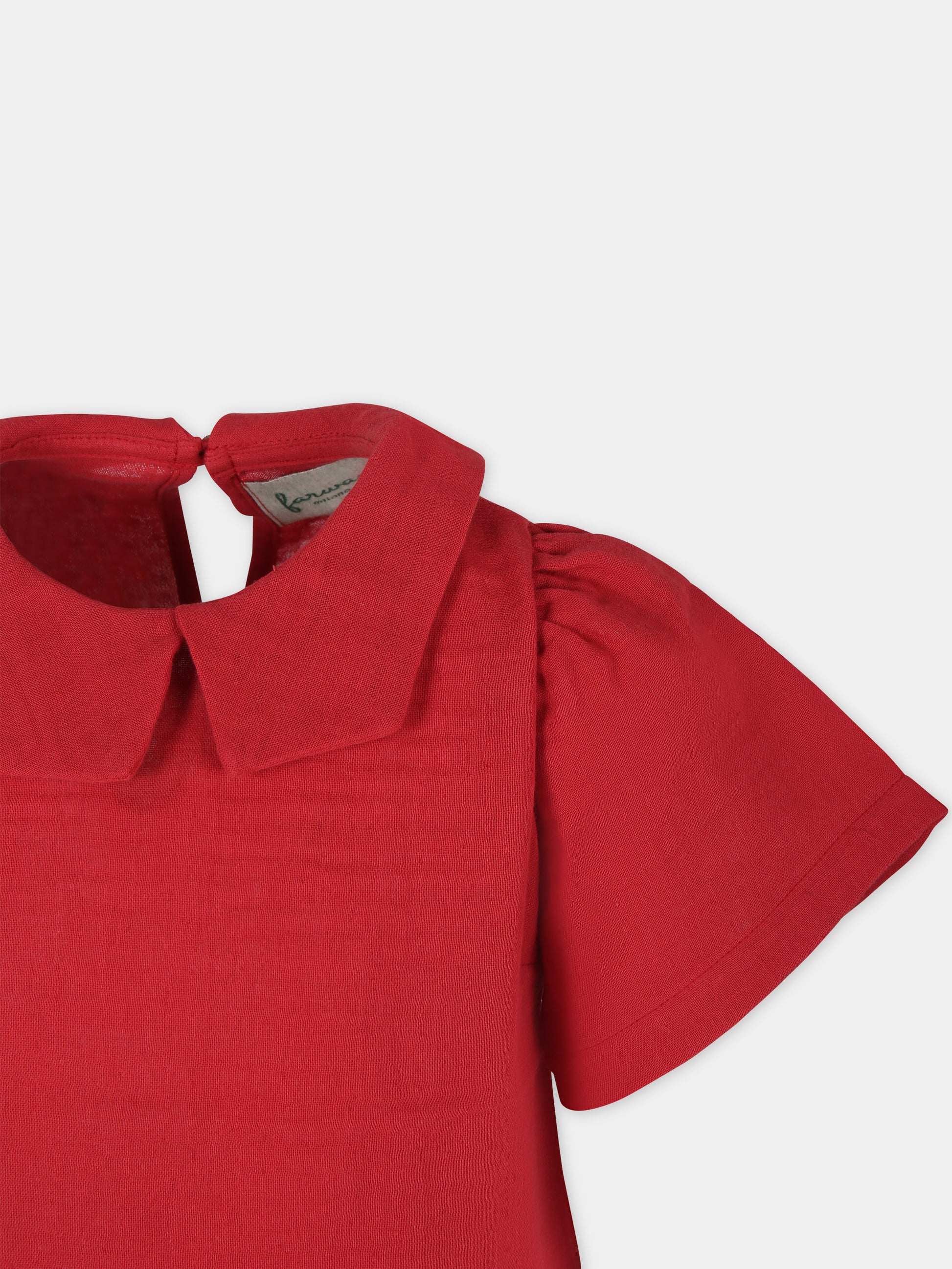 Camicia rossa per bambina,Farway Milano,MCA02AMB