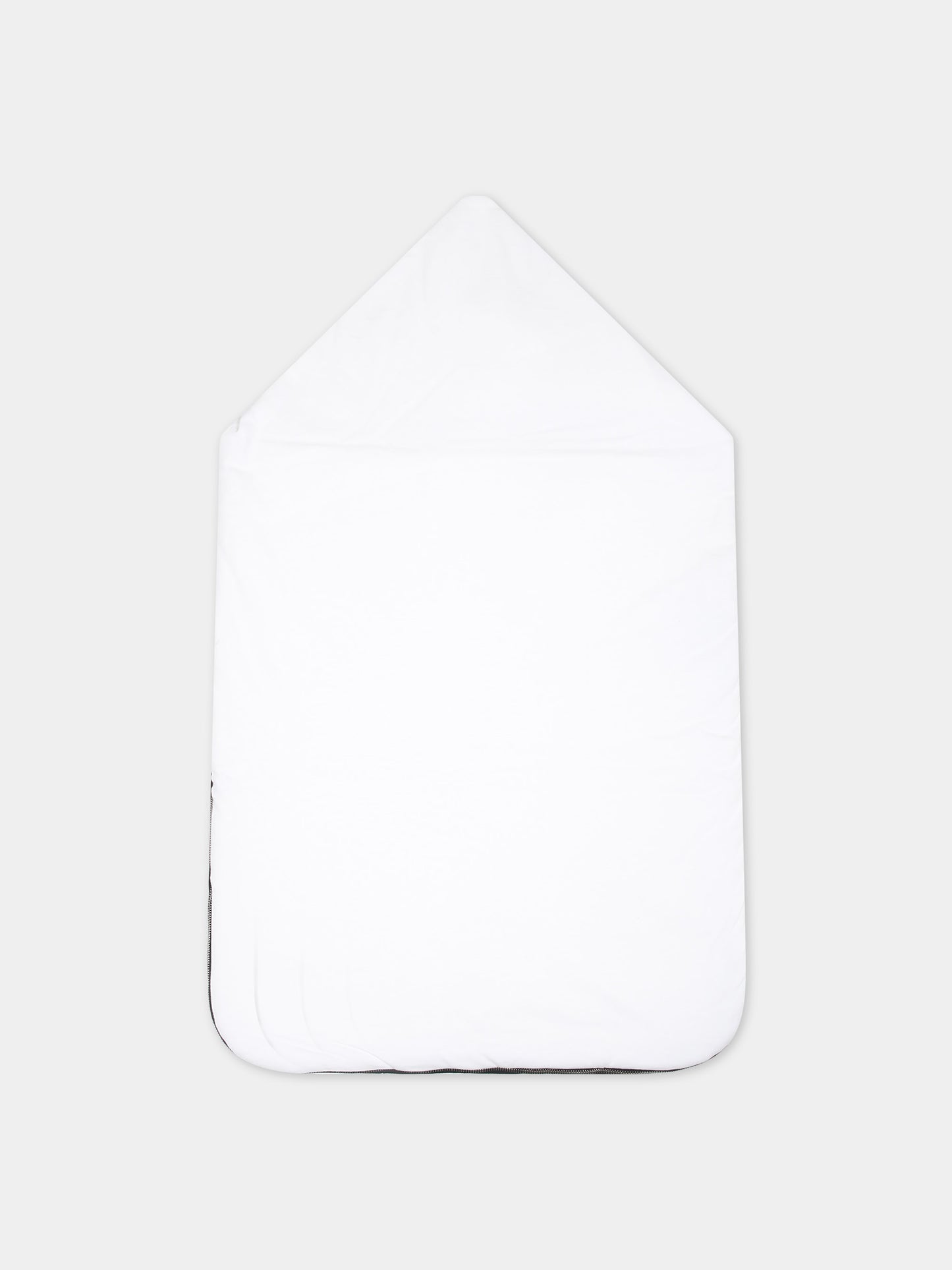 Sacco nanna bianco per neonati con logo,Balmain Kids,6Q0B40 J0006 100NE