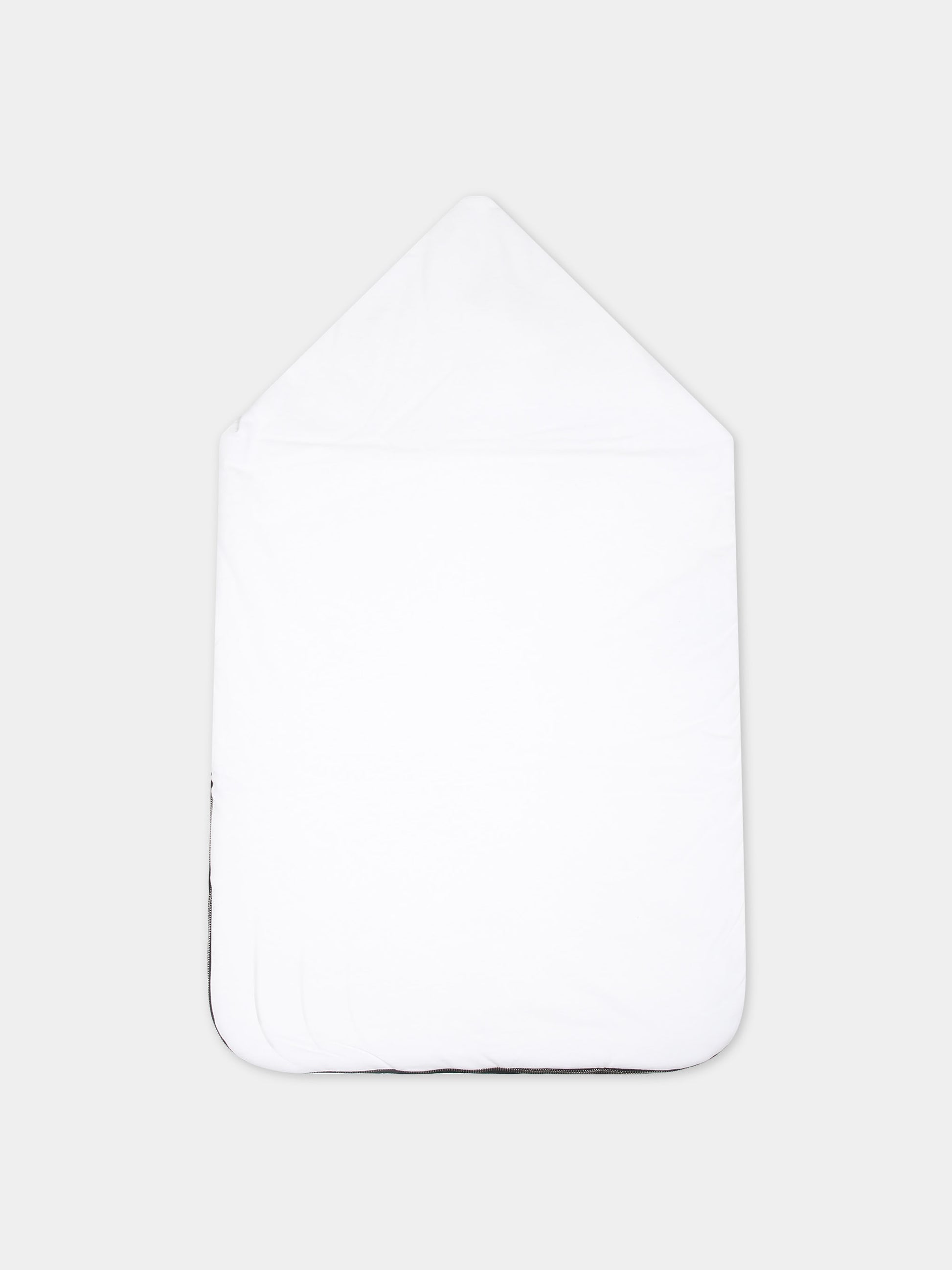 Sacco nanna bianco per neonati con logo,Balmain Kids,6Q0B40 J0006 100NE