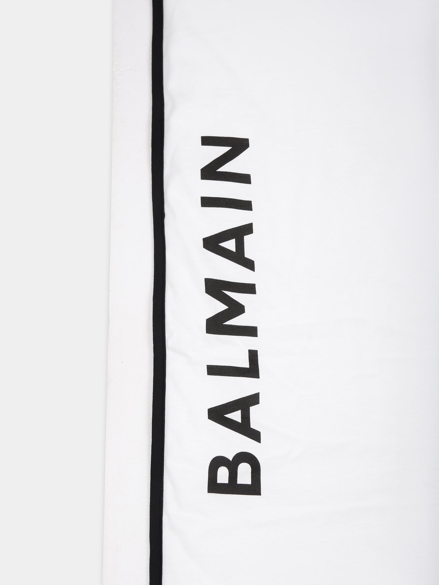Coperta bianca per neonati con logo,Balmain Kids,6Q0B50 J0006 100NE