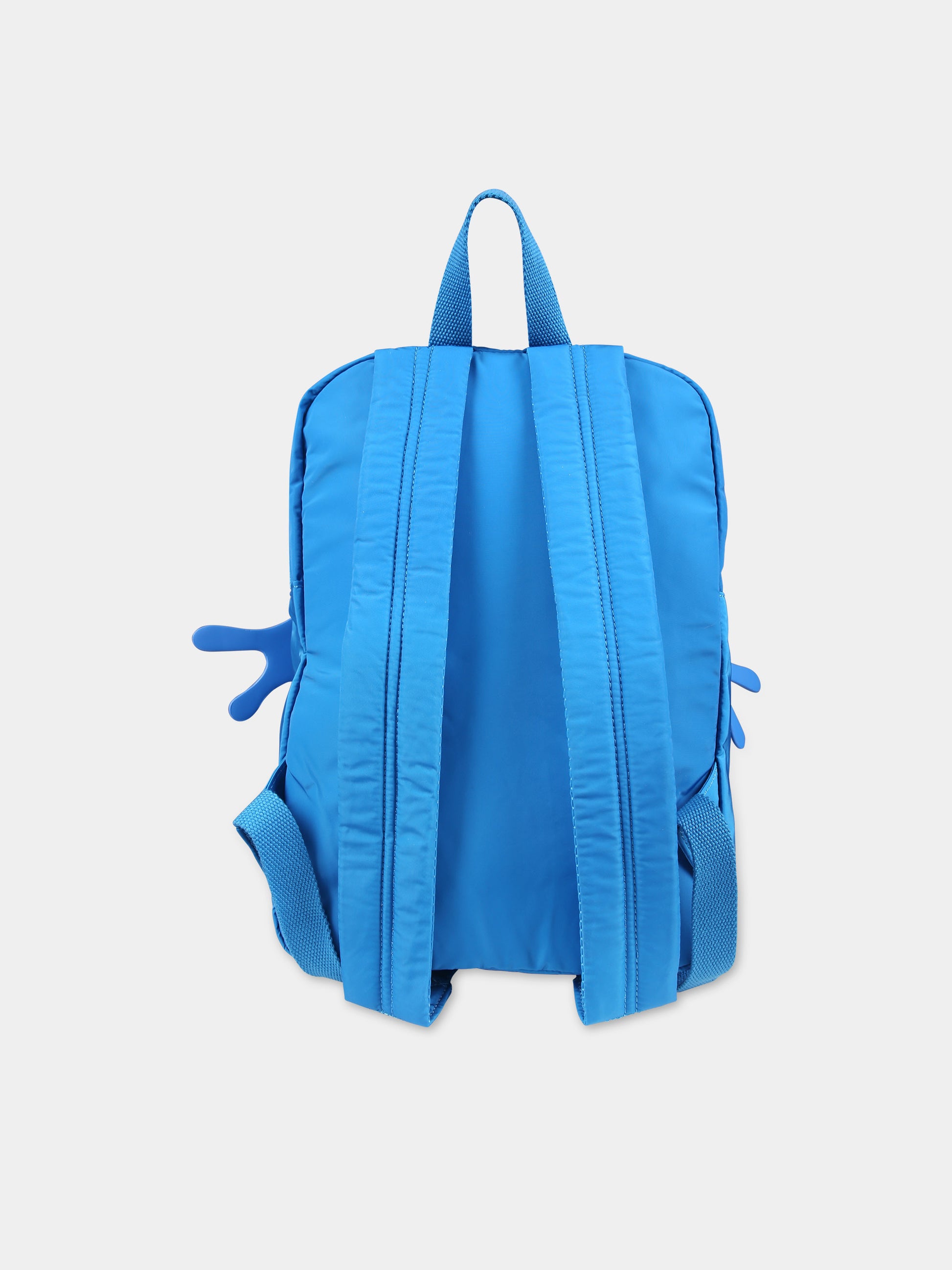 Zaino blu per bambino con stampa mostro,Stella Mccartney Kids,TT0Q18 Z0537 664