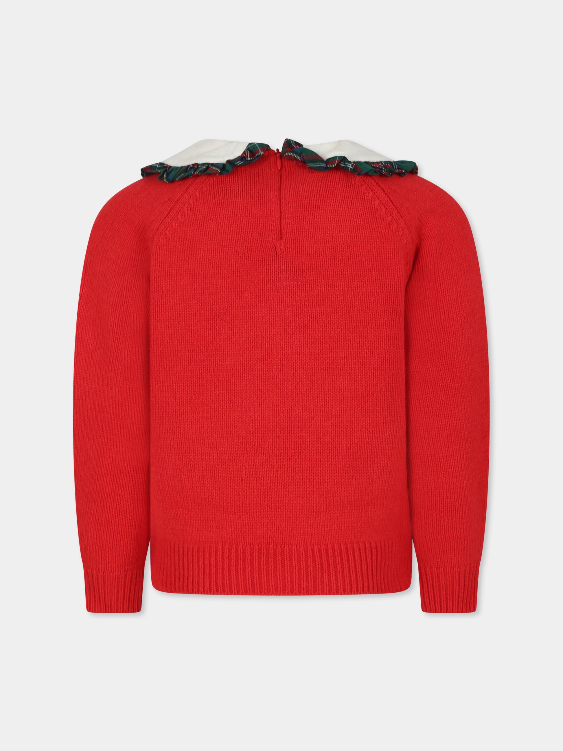 Maglione rosso per bambina con Snoopy,Mc2 Saint Barth,CAJ001 - 00053G