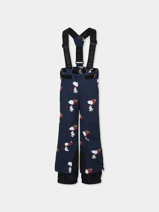 Pantaloni da neve blu con Snoopy,Mc2 Saint Barth,OYM0001 - 00396G
