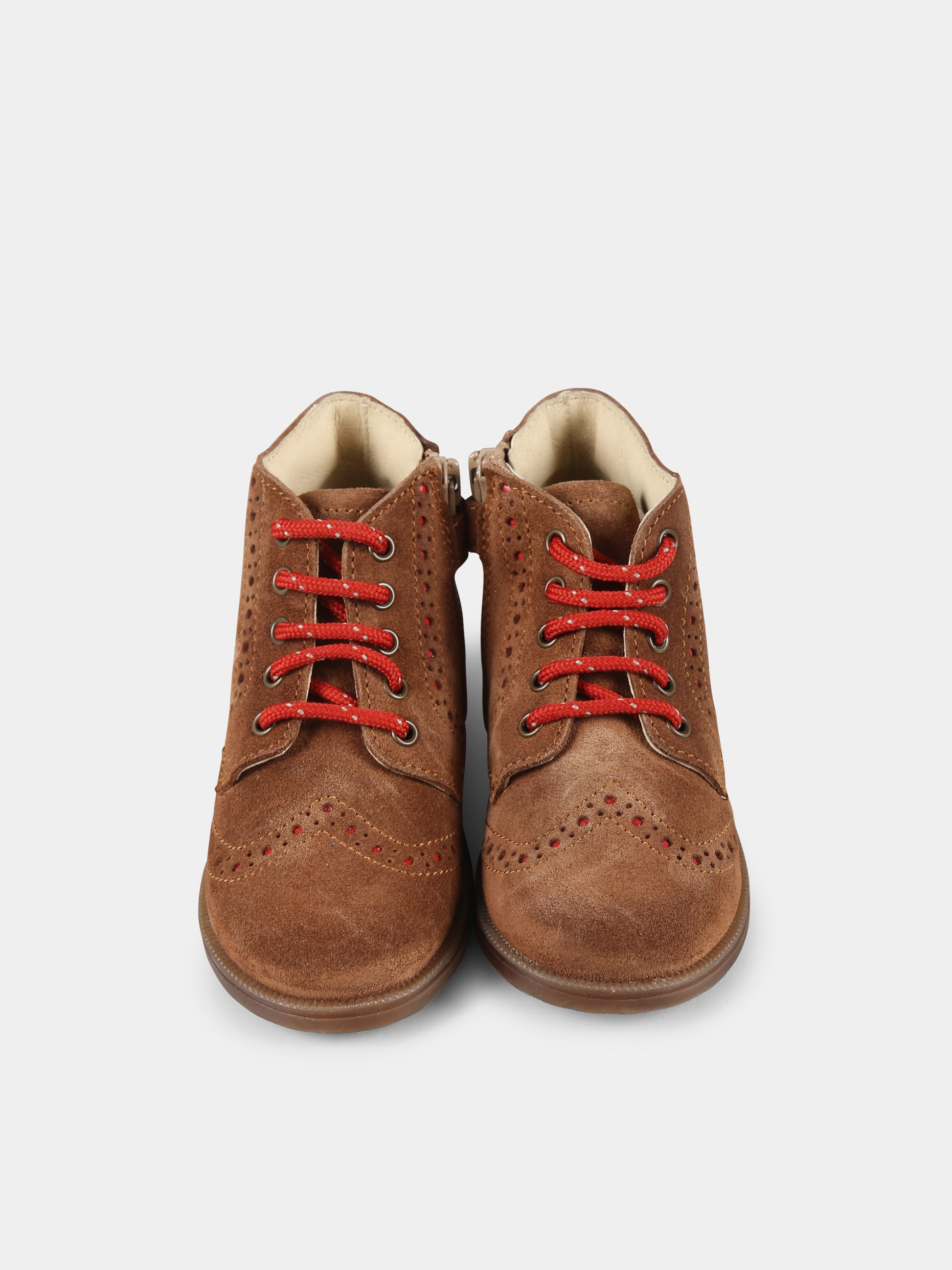 Stringate marroni per neonato e bambino,Falcotto,0D02 001 2018760 01