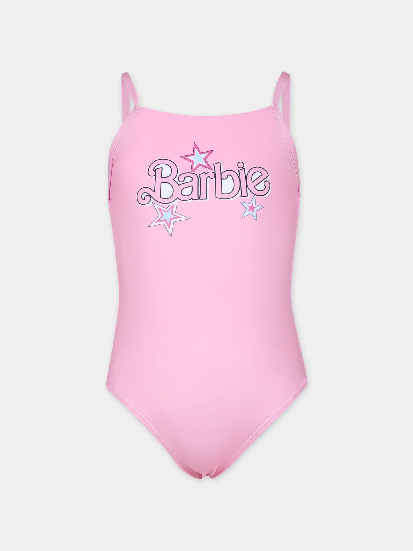 Completo rosa per bambina con scritta Barbie,Monnalisa,19C088 3702 9993