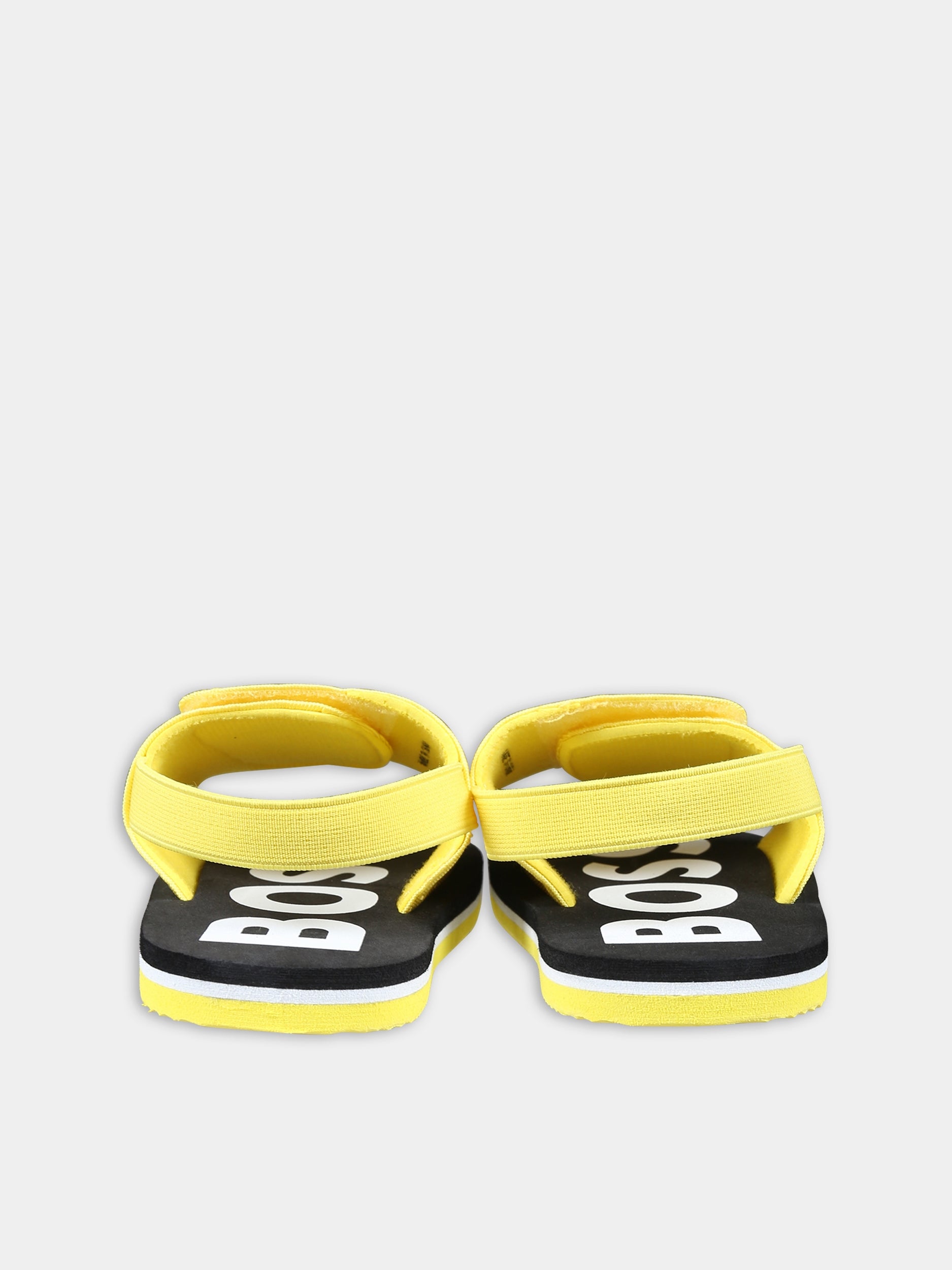 Sandali gialli per bambino con logo,Boss,J50889 508