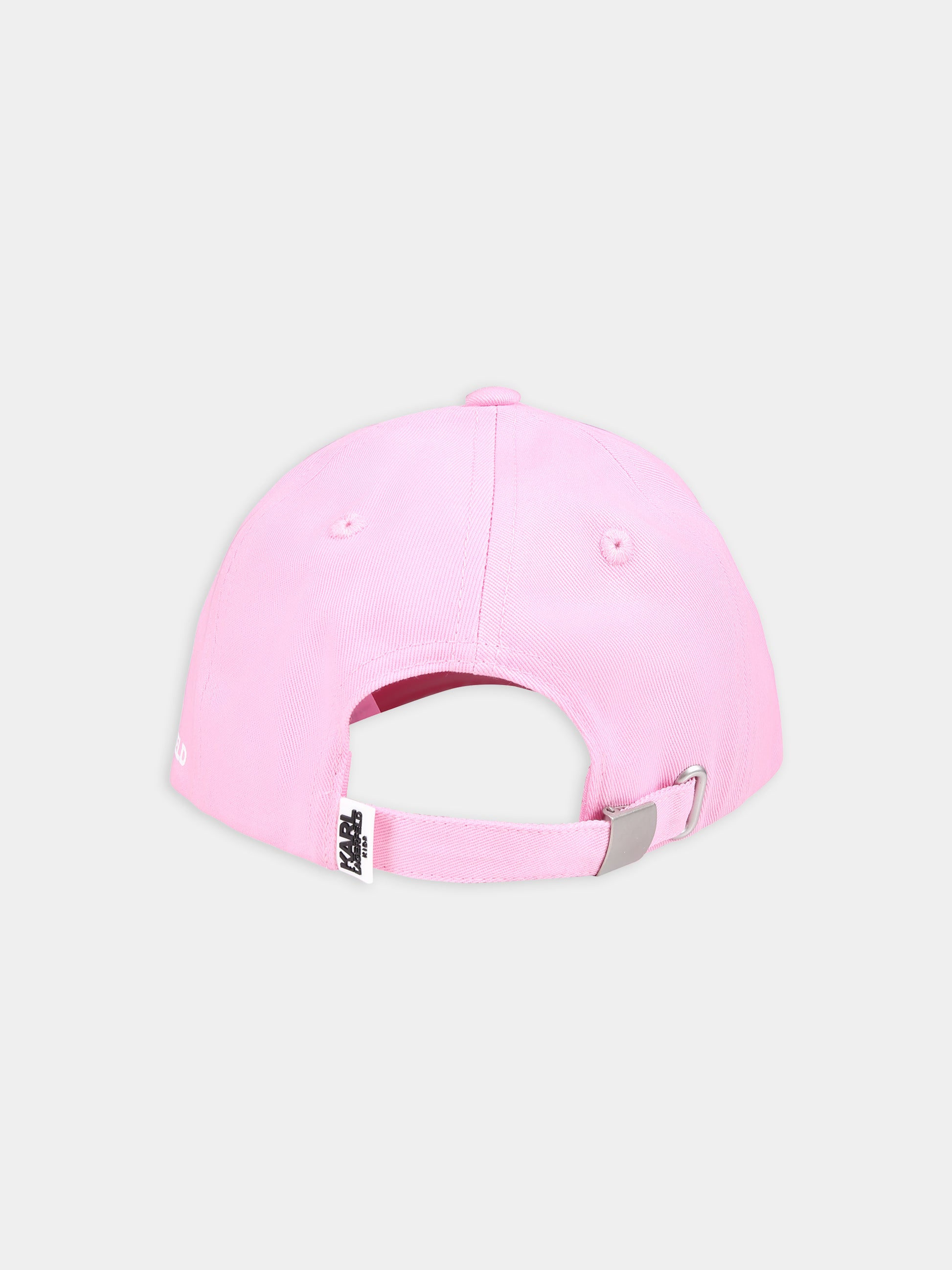 Cappello rosa per bambina con Choupette e strass,Karl Lagerfeld Kids,Z30165 47F