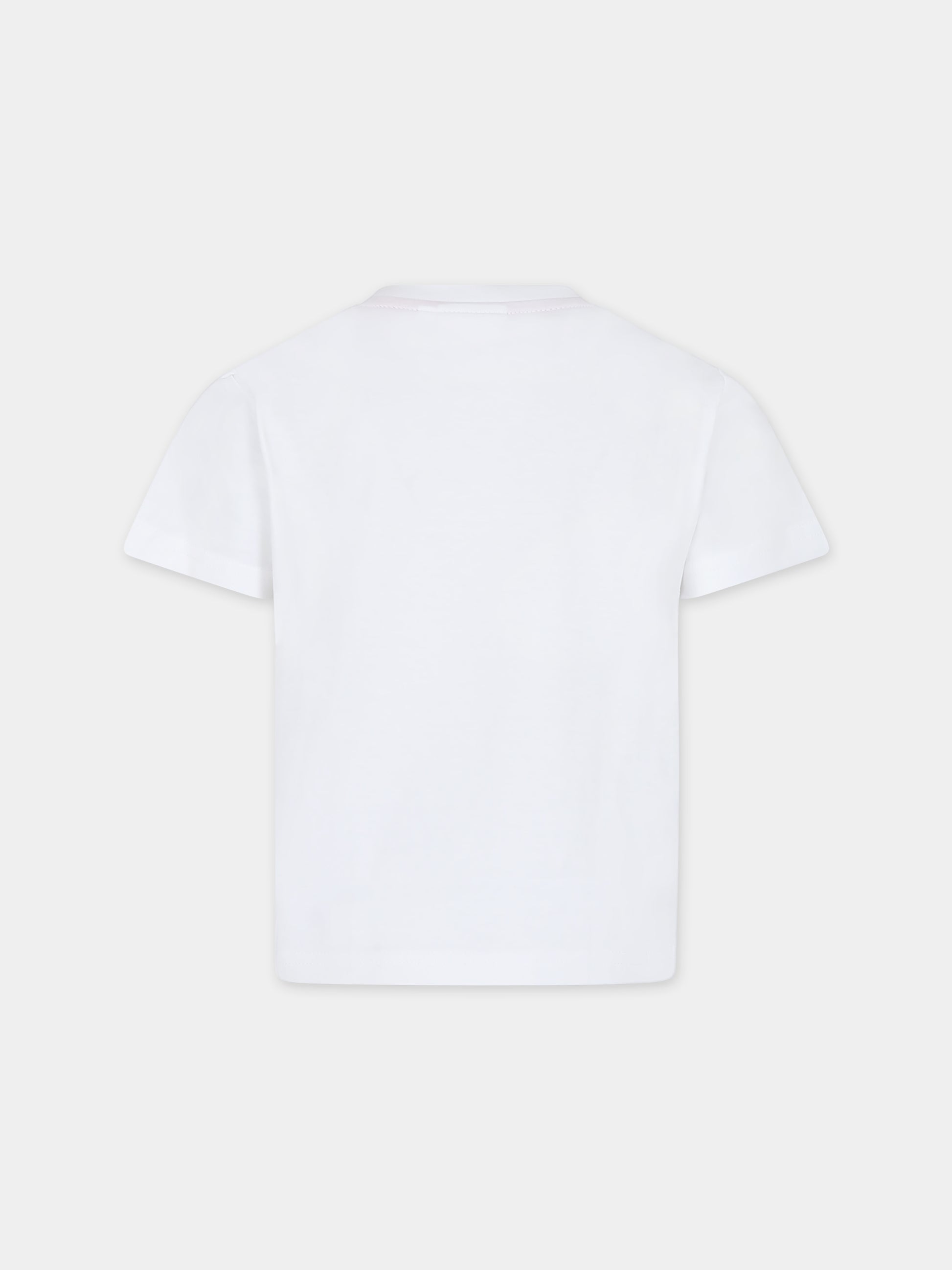 T-shirt bianca per bambino con logo,Hugo,G00006 10P