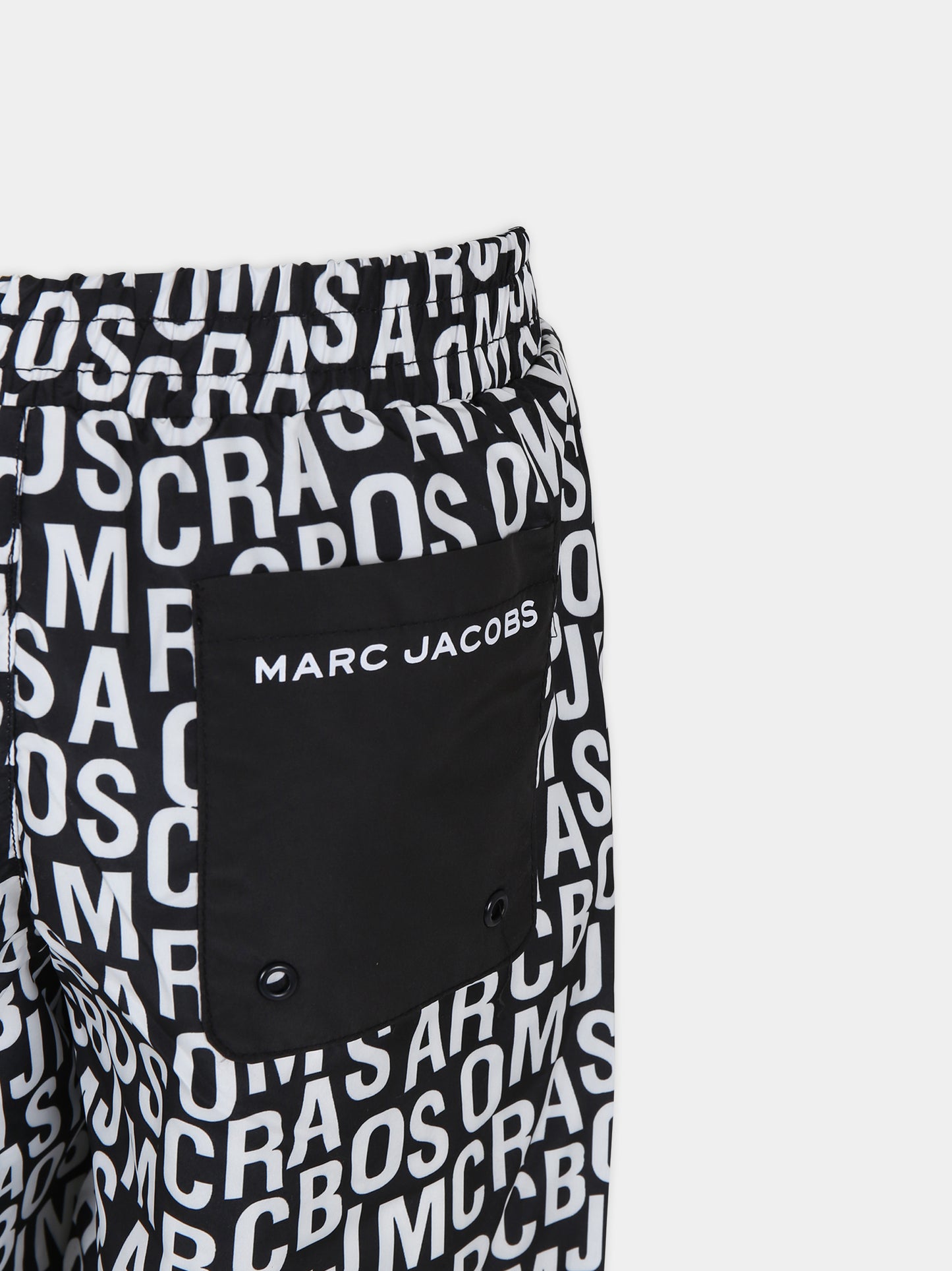 Boxer mare nero per bambino con logo,Marc Jacobs,W60002 09B